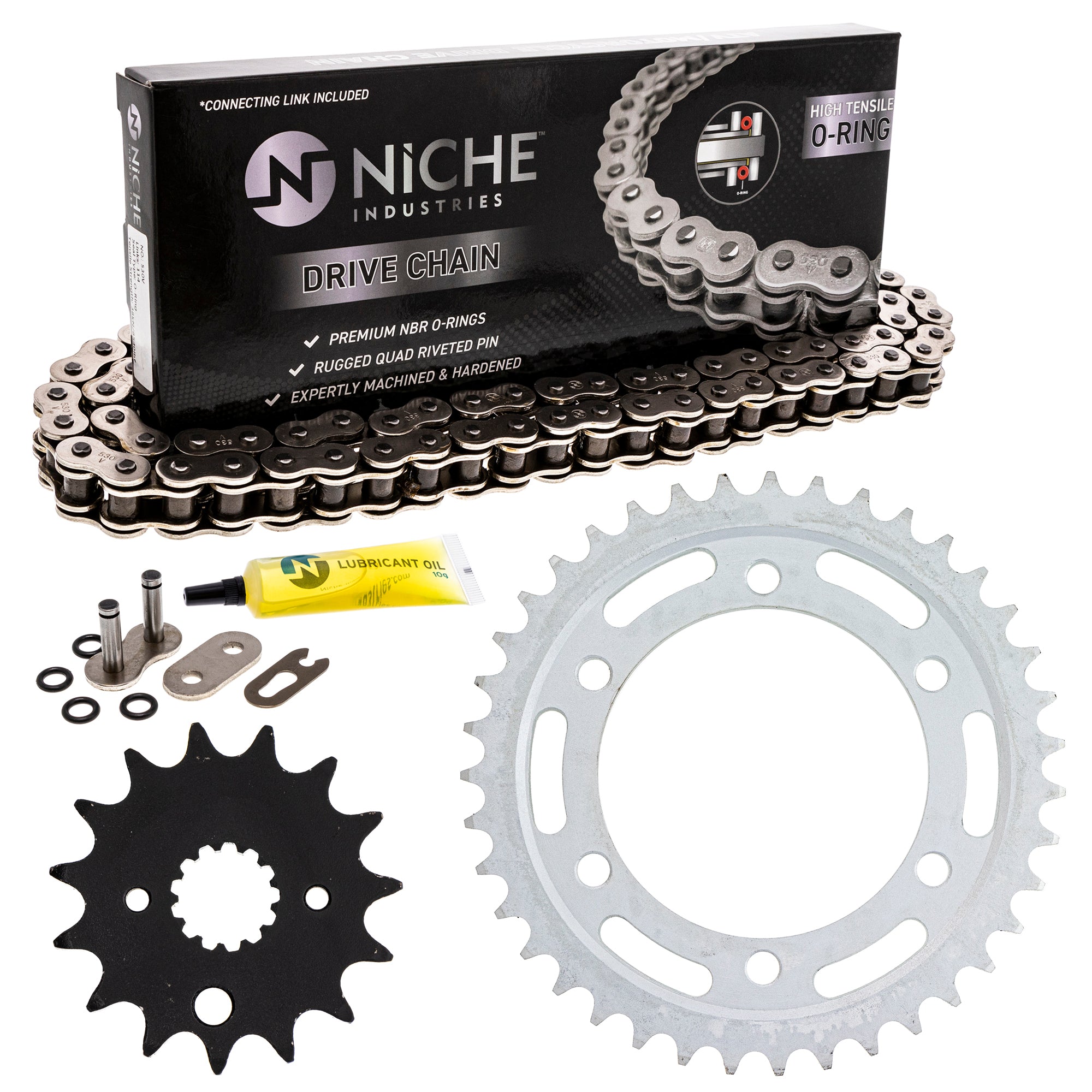 Drive Sprockets & Chain Kit for zOTHER Yamaha Suzuki JT Sprocket Ninja 519-KCS0899K-K001 NICHE MK1004427