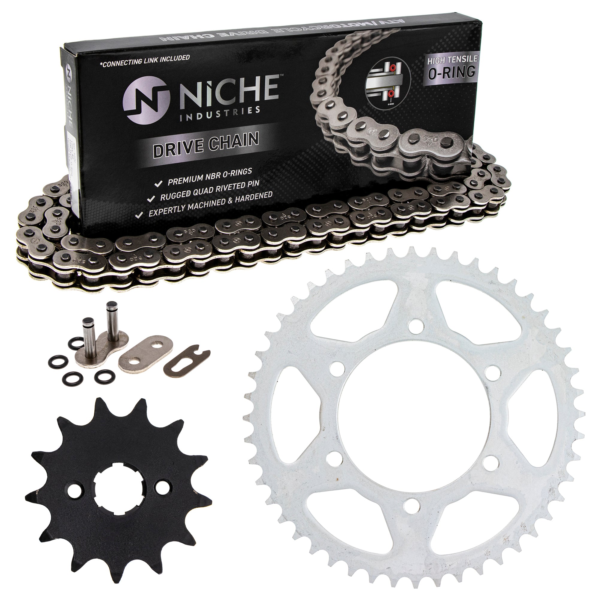 Drive Sprockets & Chain Kit for zOTHER JT Sprocket Honda XR200 23801-KK1-000 23801-446-770 NICHE MK1004447
