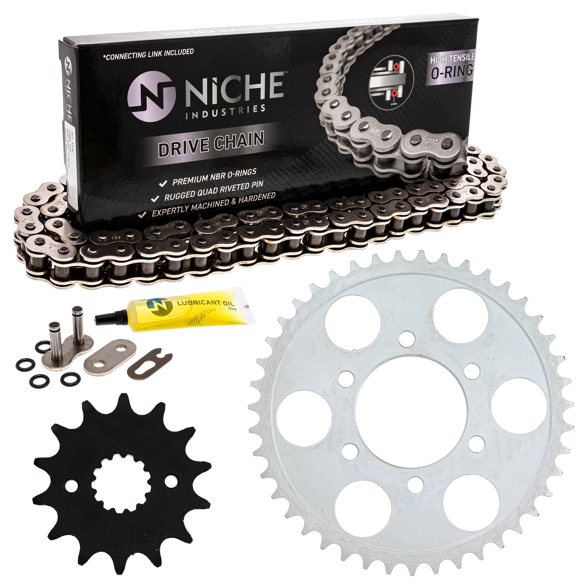 Drive Sprockets & Chain Kit for zOTHER Suzuki JT Sprocket YZF Interceptor GS700ES GS700E NICHE MK1004461