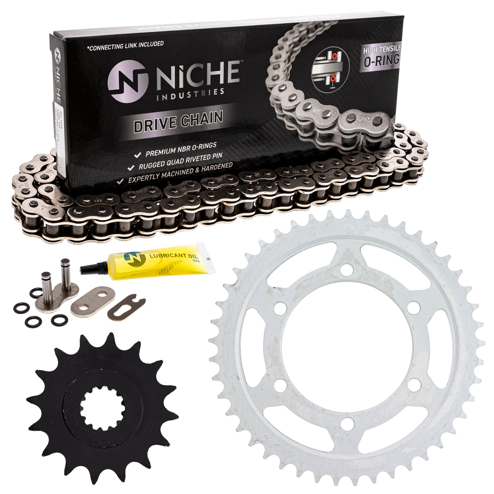 Drive Sprockets & Chain Kit for zOTHER YZF 519-KCS0937K-K001 NICHE MK1004465