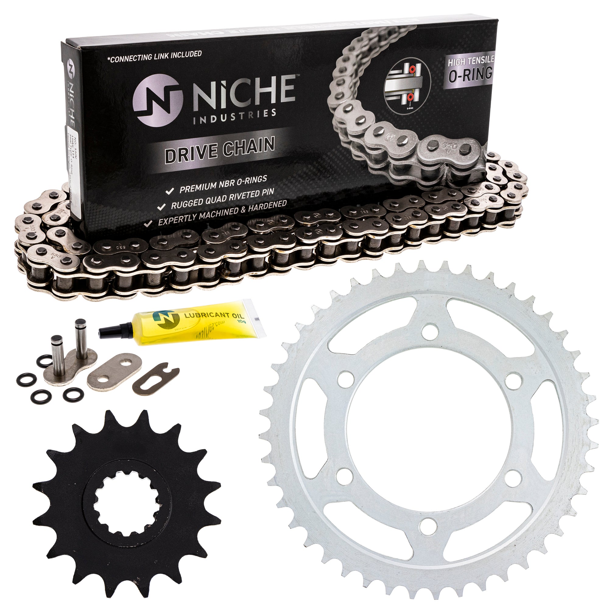 Drive Sprockets & Chain Kit for zOTHER FZ1 519-KCS0954K-K001 NICHE MK1004482