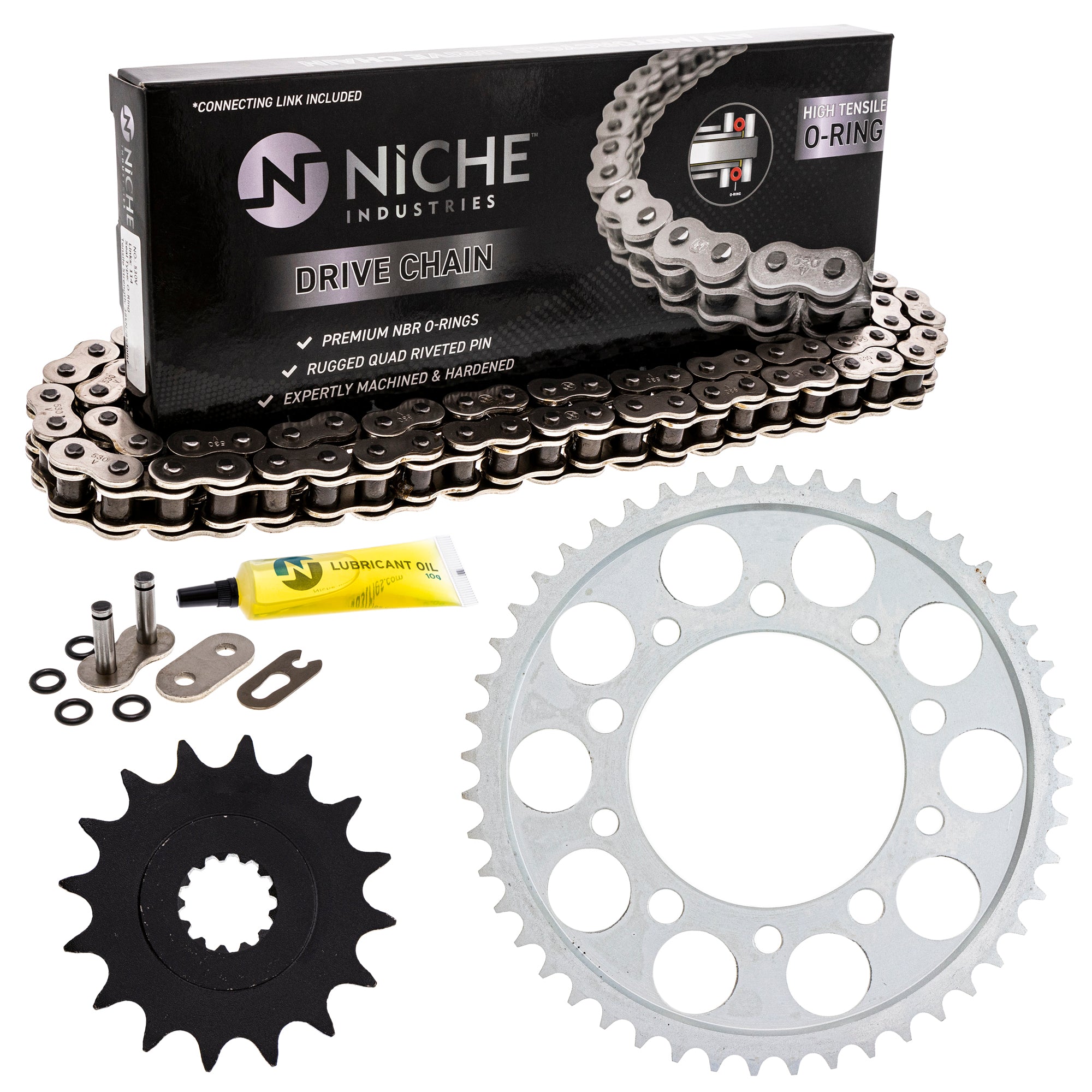 Drive Sprockets & Chain Kit for zOTHER YZF 519-KCS0955K-K001 NICHE MK1004483