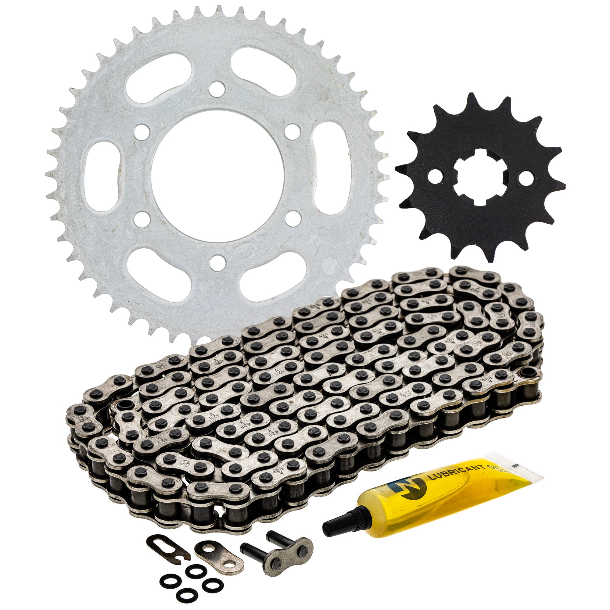Drive Sprockets & Chain Kit for Kawasaki RM80 RM125 RM100 RG125 92057-0663 92057-0642 NICHE MK1004491