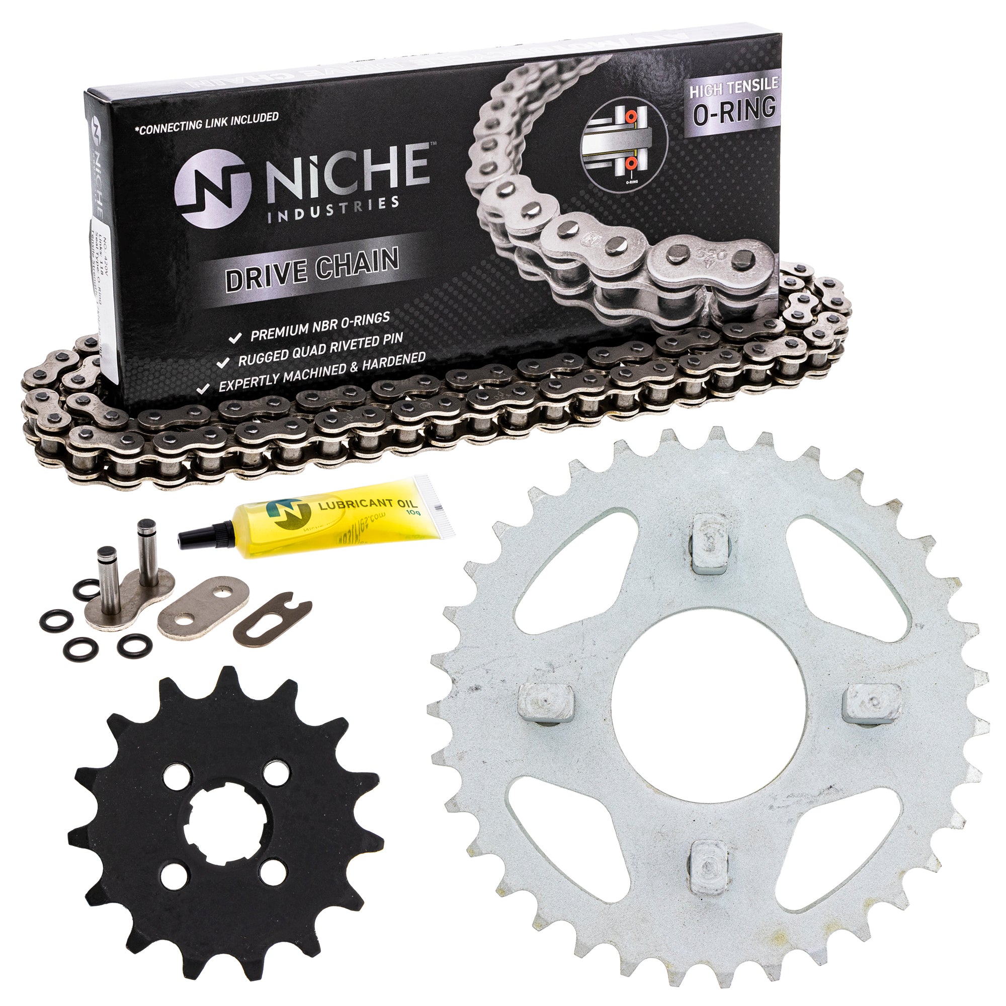 Drive Sprockets & Chain Kit for zOTHER Kawasaki Honda XR70R XL80S Trail Dream NICHE MK1004494