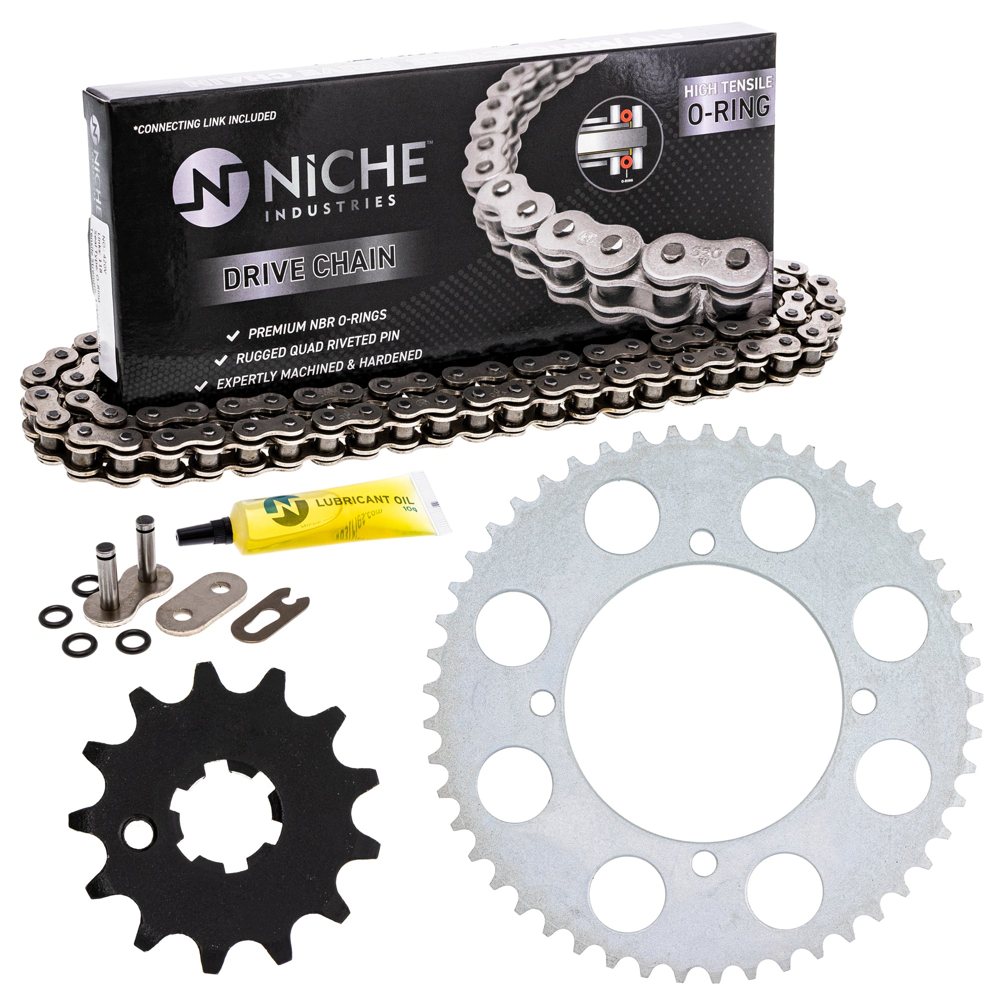 Drive Sprockets & Chain Kit for zOTHER Yamaha Kawasaki JT Sprocket KX80 13144-0564 NICHE MK1004495