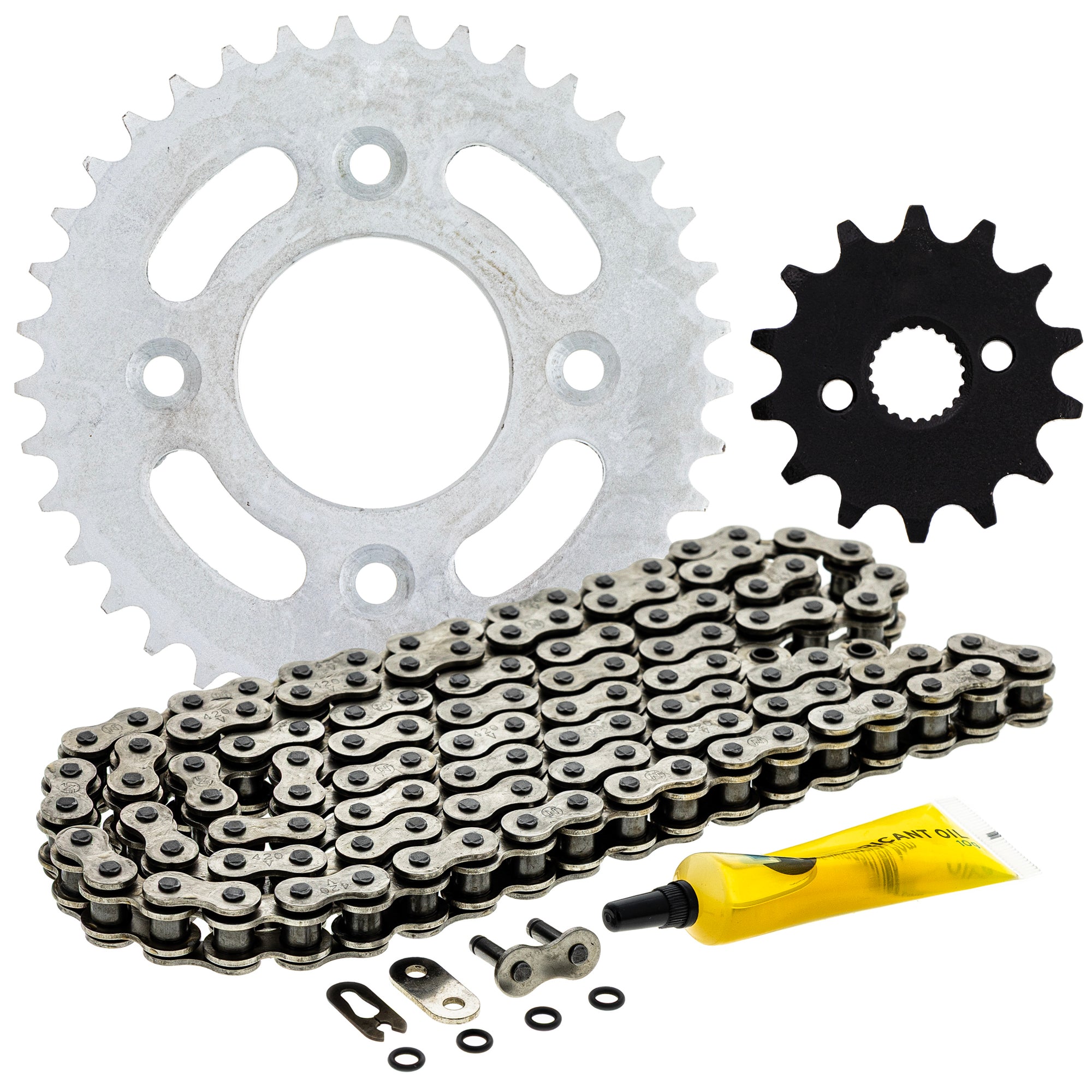 Drive Sprockets & Chain Kit for Honda XR50R 41201-GEL-700 41201-GEL-A80 40530-GE2-672 NICHE MK1004496