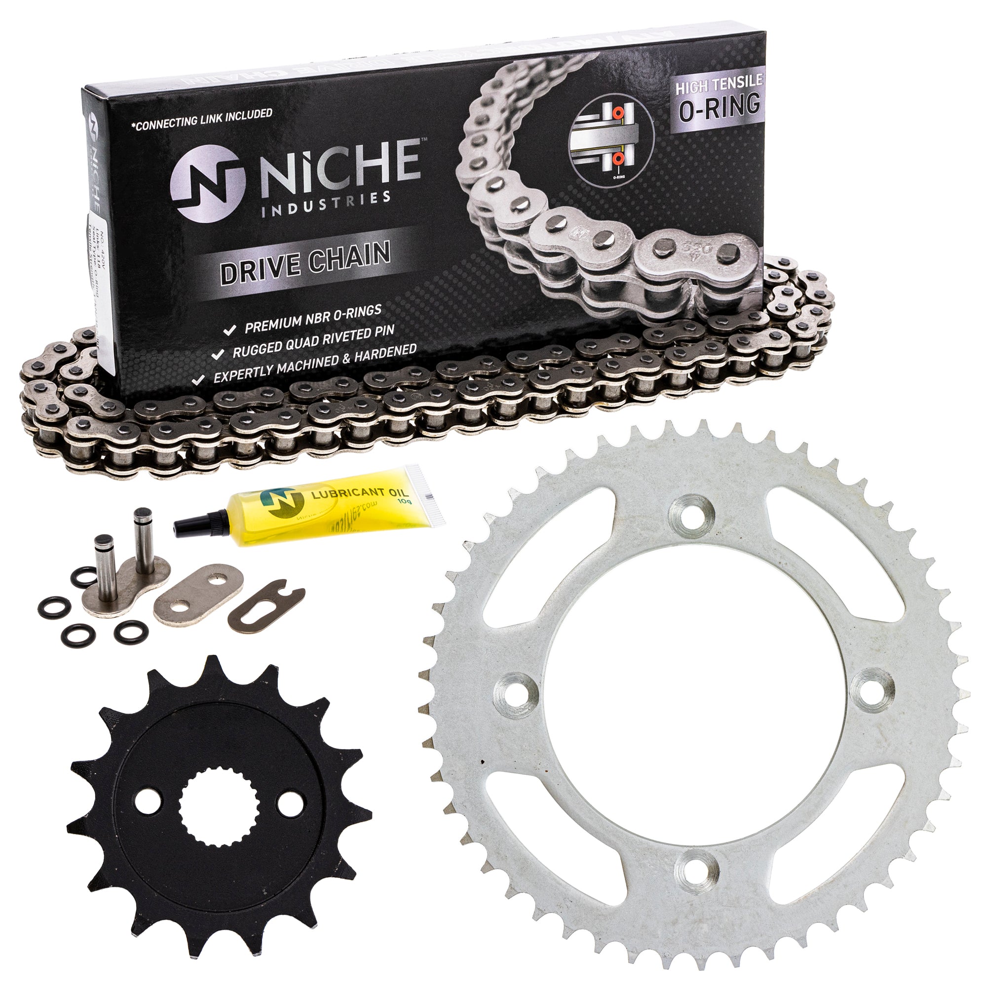Drive Sprockets & Chain Kit for zOTHER Yamaha Honda Expert CR80R 9Y581-97115-00 NICHE MK1004497