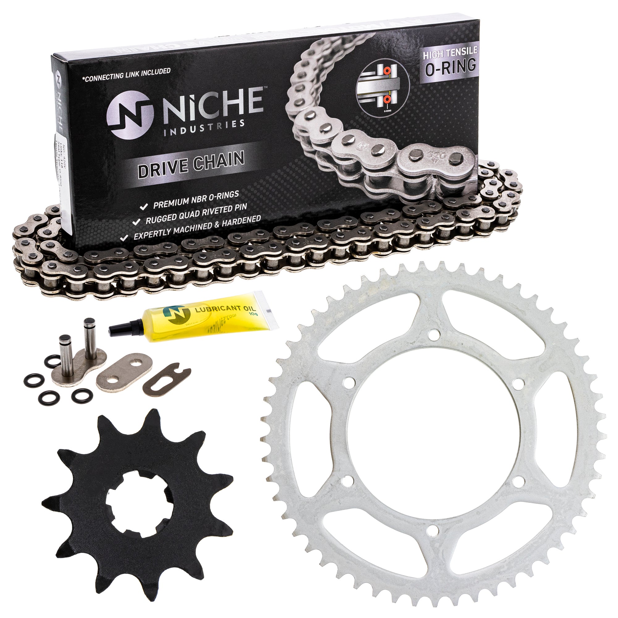 Drive Sprockets & Chain Kit for Honda Expert CRF150R 40540-KSE-003 40530-GBF-B01 NICHE MK1004510