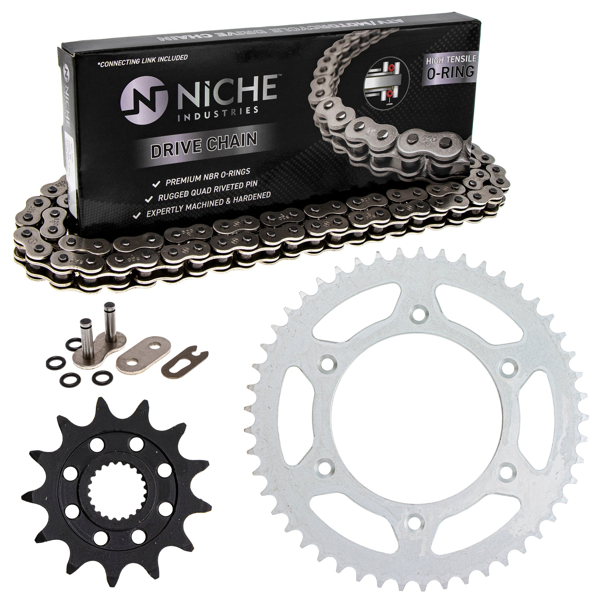 Drive Sprockets & Chain Kit for zOTHER JT Sprocket Honda CRF250R 41204-ML3-505 NICHE MK1004518