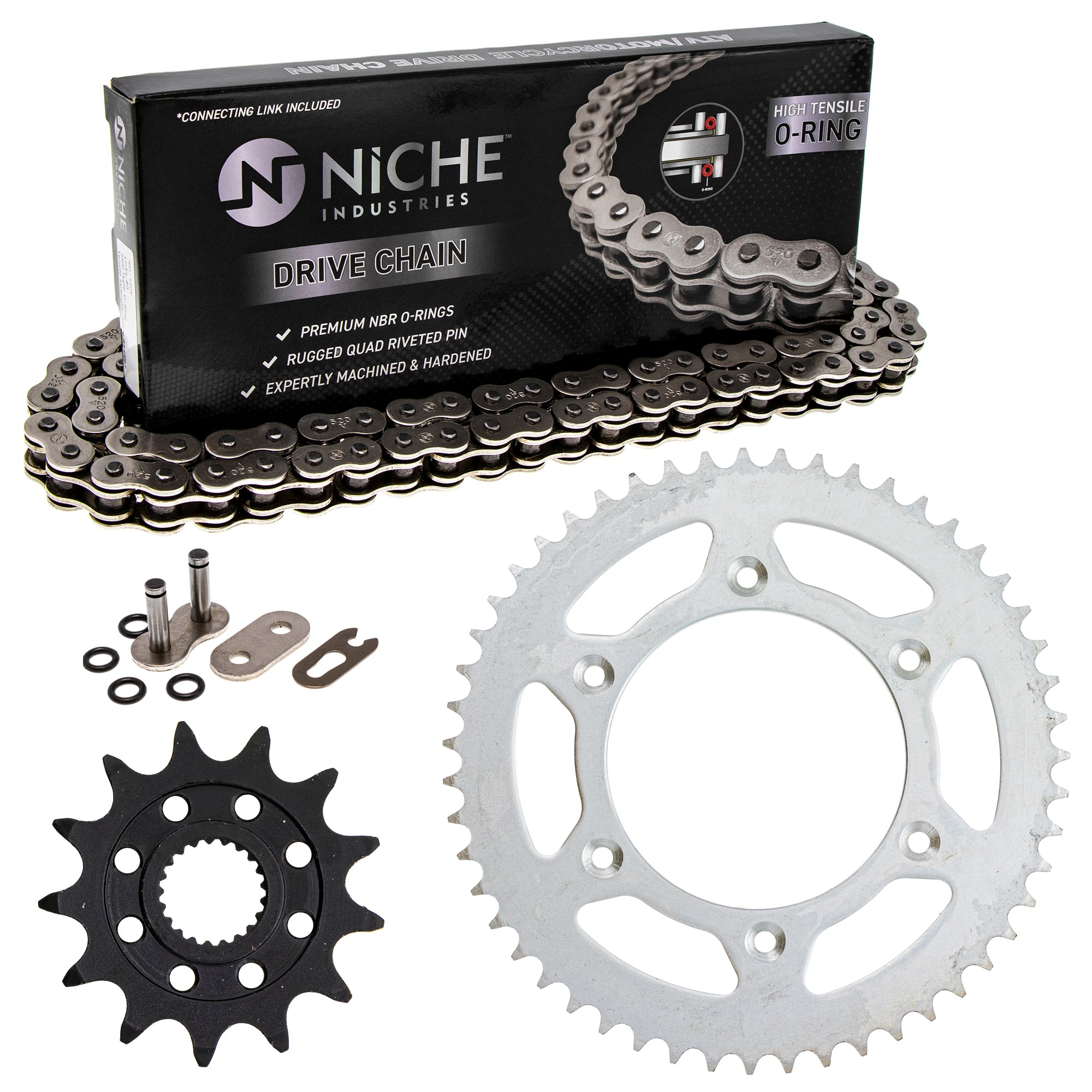Drive Sprockets & Chain Kit for zOTHER JT Sprocket Honda CRF250R CR125R 41204-MKE-A10 NICHE MK1004519