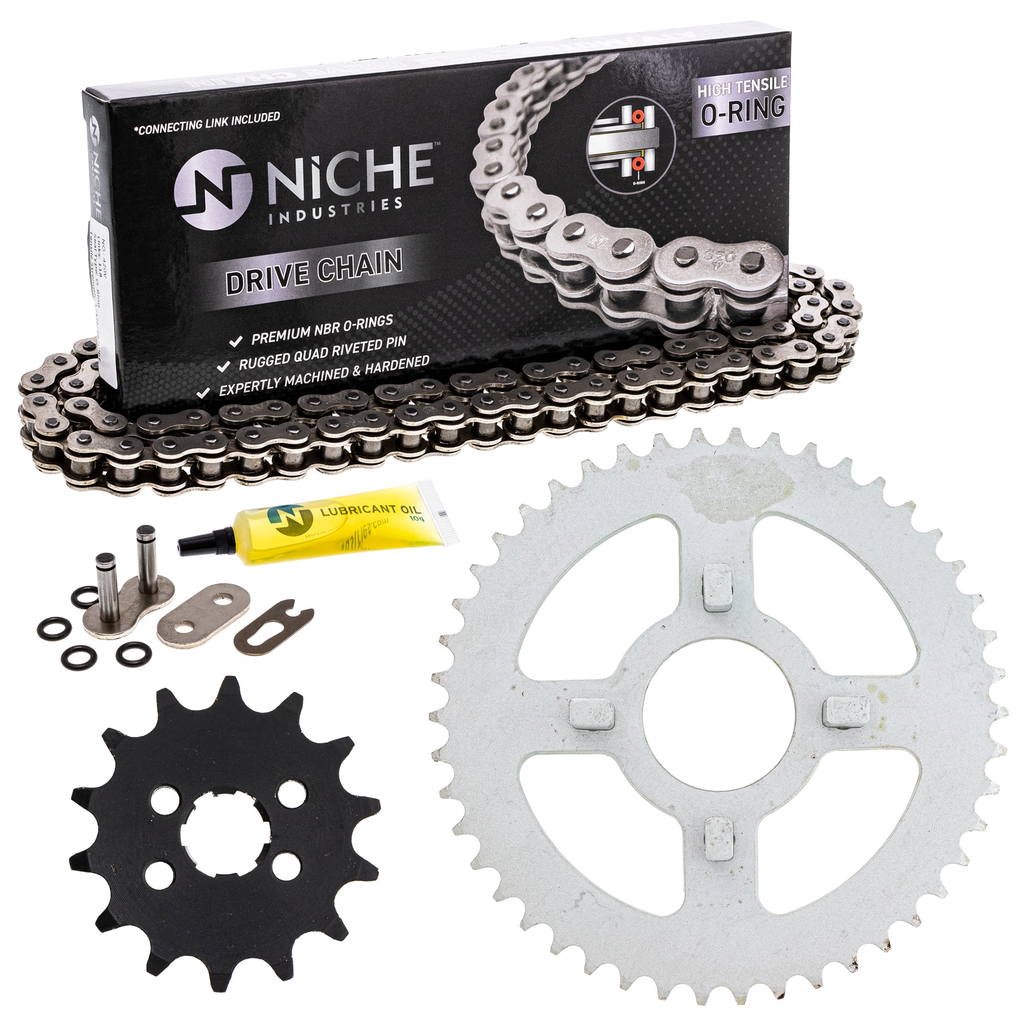 Drive Sprockets & Chain Kit for zOTHER JT Sprocket Honda XR80 XR75 23801-178-000 NICHE MK1004527