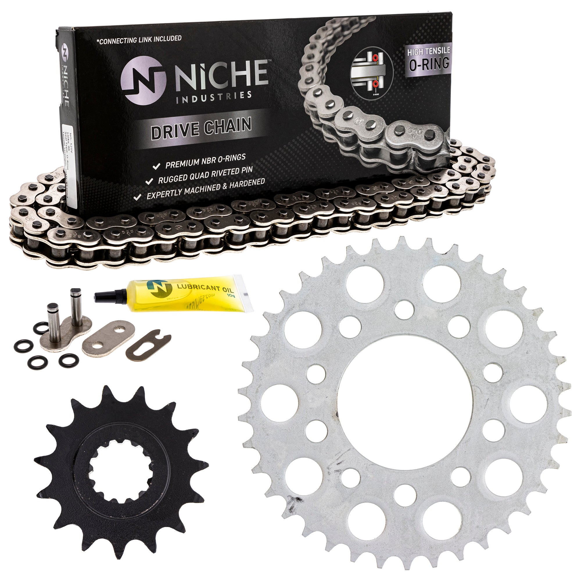 Drive Sprockets & Chain Kit for zOTHER JT Sprocket Honda Nighthawk 519-KCS1002K-K001 NICHE MK1004530