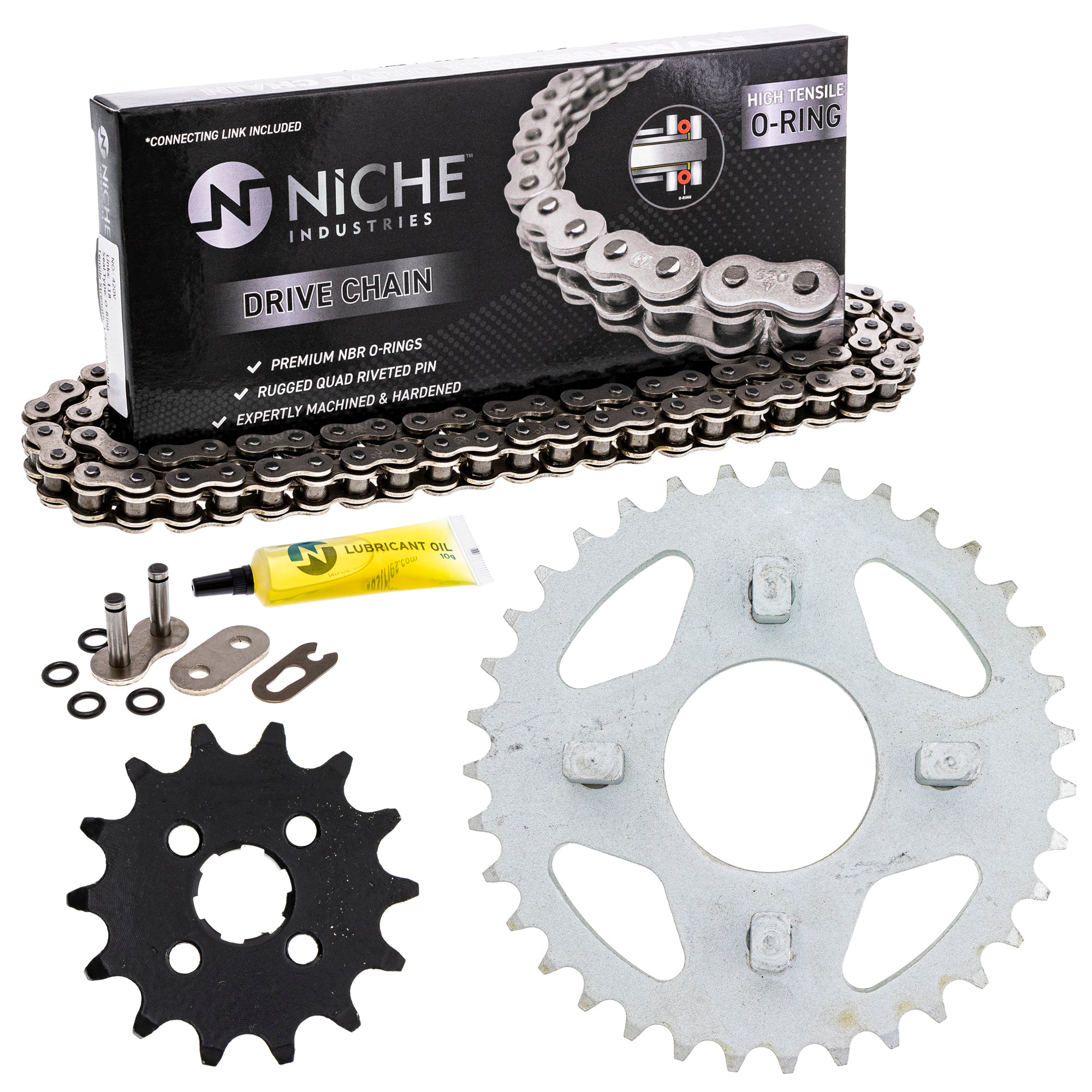 Drive Sprockets & Chain Kit for zOTHER Honda ATC70 40530-181-952 23800-040-010 NICHE MK1004536