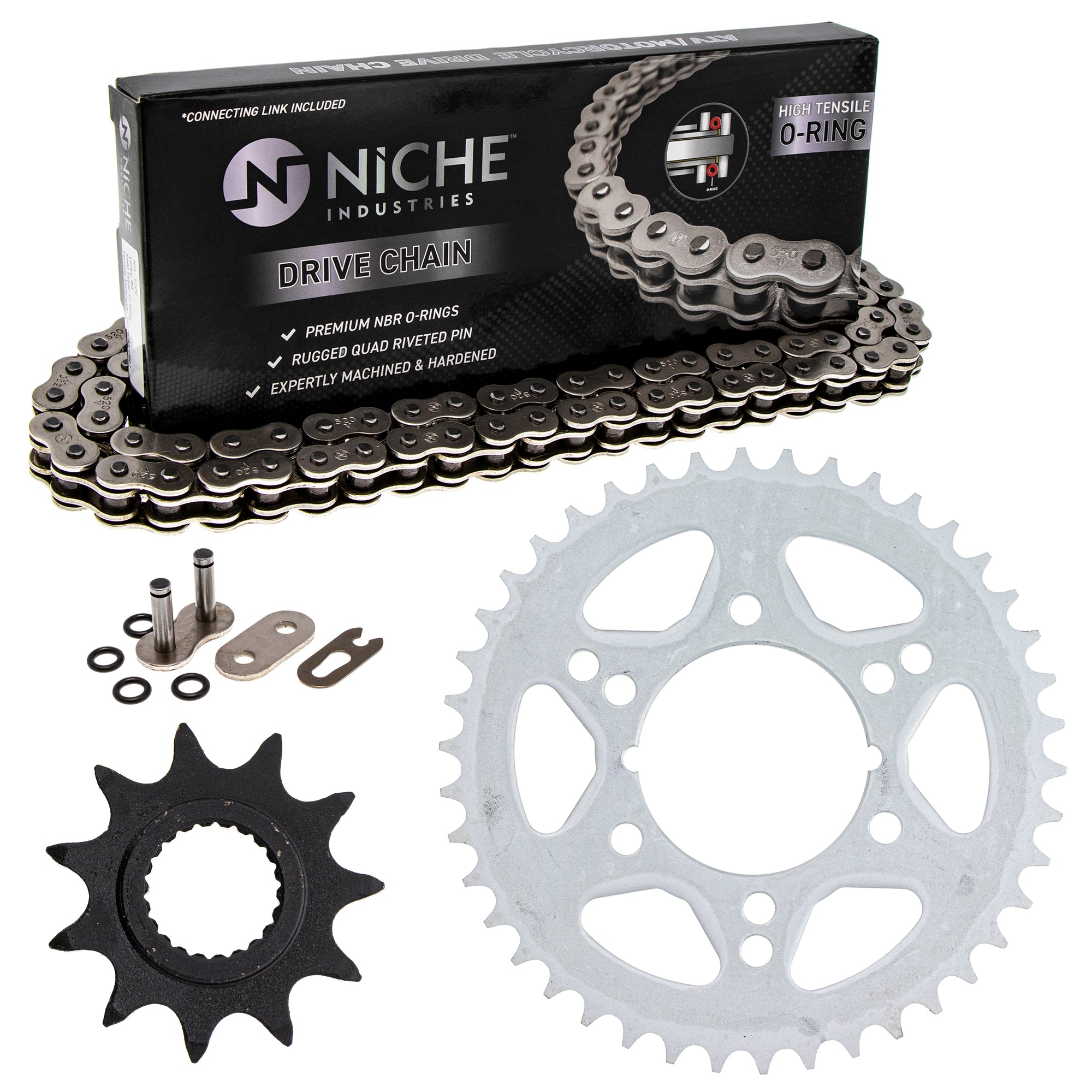 Drive Sprockets & Chain Kit for zOTHER Xplorer TRX700 Trail Sportsman 519-KCS1009K-K001 NICHE MK1004537