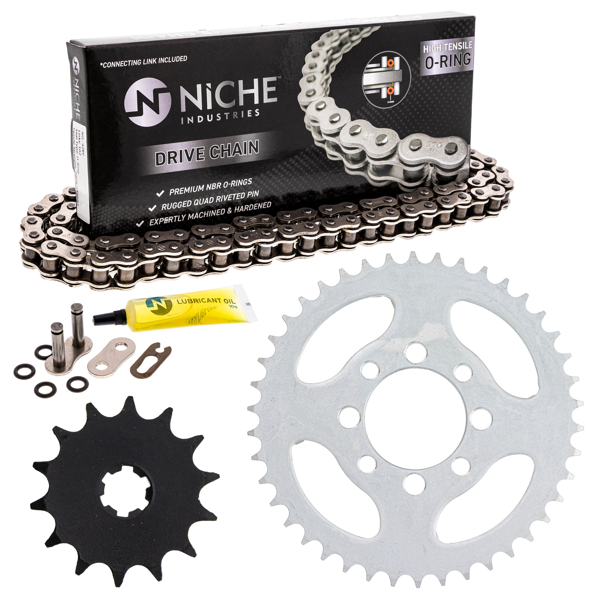 Drive Sprockets & Chain Kit for zOTHER Suzuki JT Sprocket YZ80 TS90 TS125 TS100 NICHE MK1004541