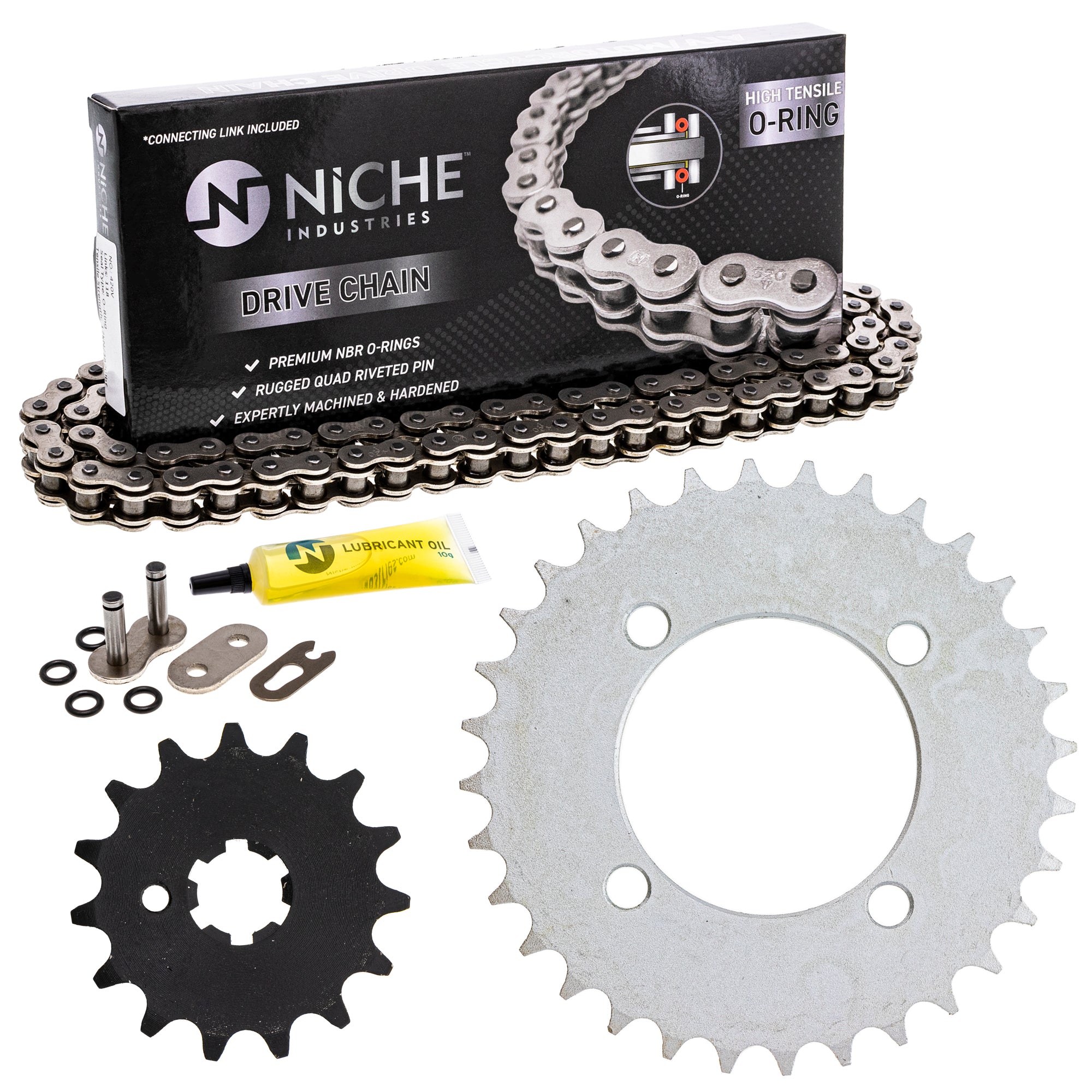 Drive Sprockets & Chain Kit for zOTHER Yamaha JT Sprocket PW80 4BC-25432-50-00 NICHE MK1004543