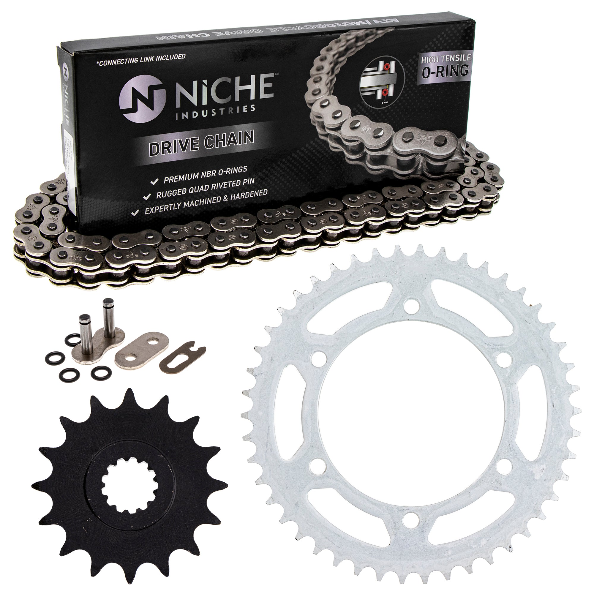Drive Sprockets & Chain Kit for zOTHER FZ1 519-KCS1032K-K001 NICHE MK1004560