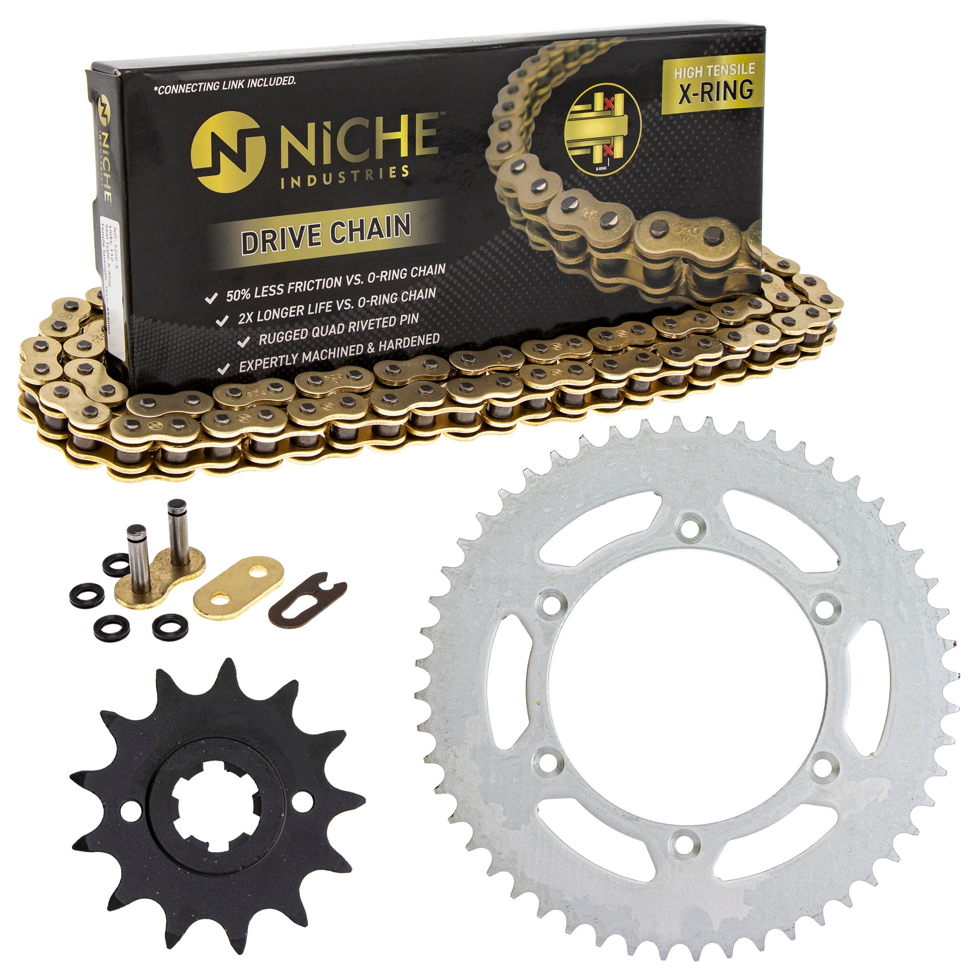 Drive Sprockets & Chain Kit for zOTHER Suzuki JT Sprocket RS250 27511-41110 64511-40430 NICHE MK1004664