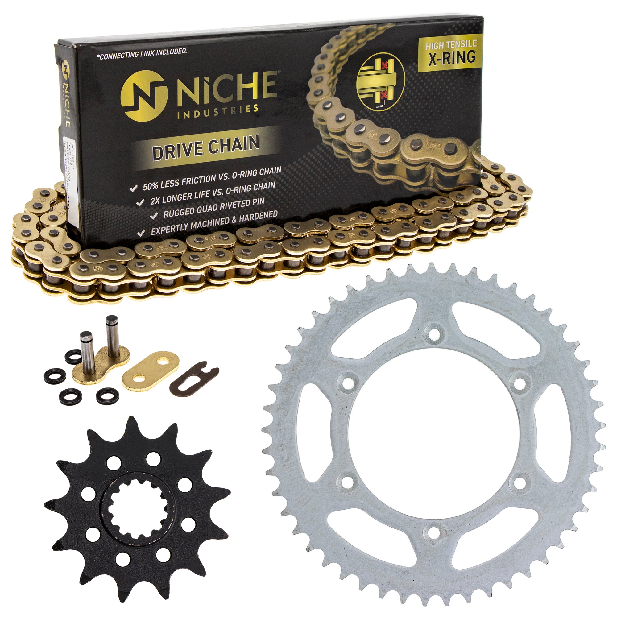 Drive Sprockets & Chain Kit for zOTHER Suzuki JT Sprocket RMZ250 RMX250 RM250 27511-37F00 NICHE MK1004668