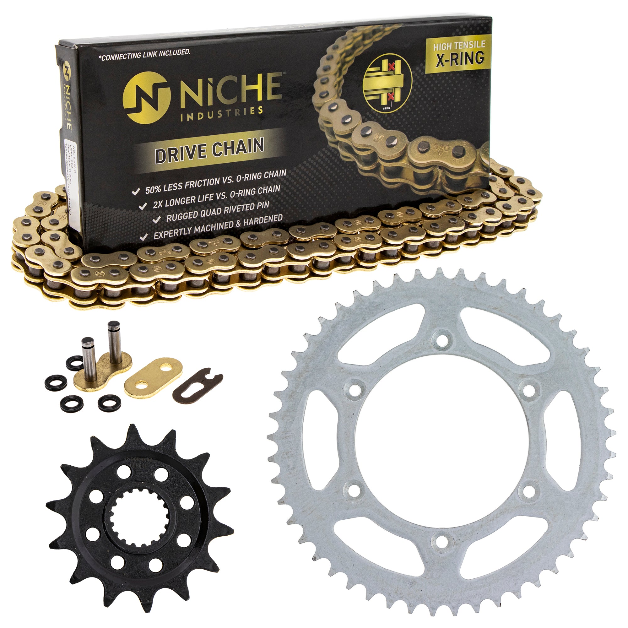 Drive Sprockets & Chain Kit for zOTHER Suzuki JT Sprocket RMZ450 64511-28E00 64511-00B01 NICHE MK1004674