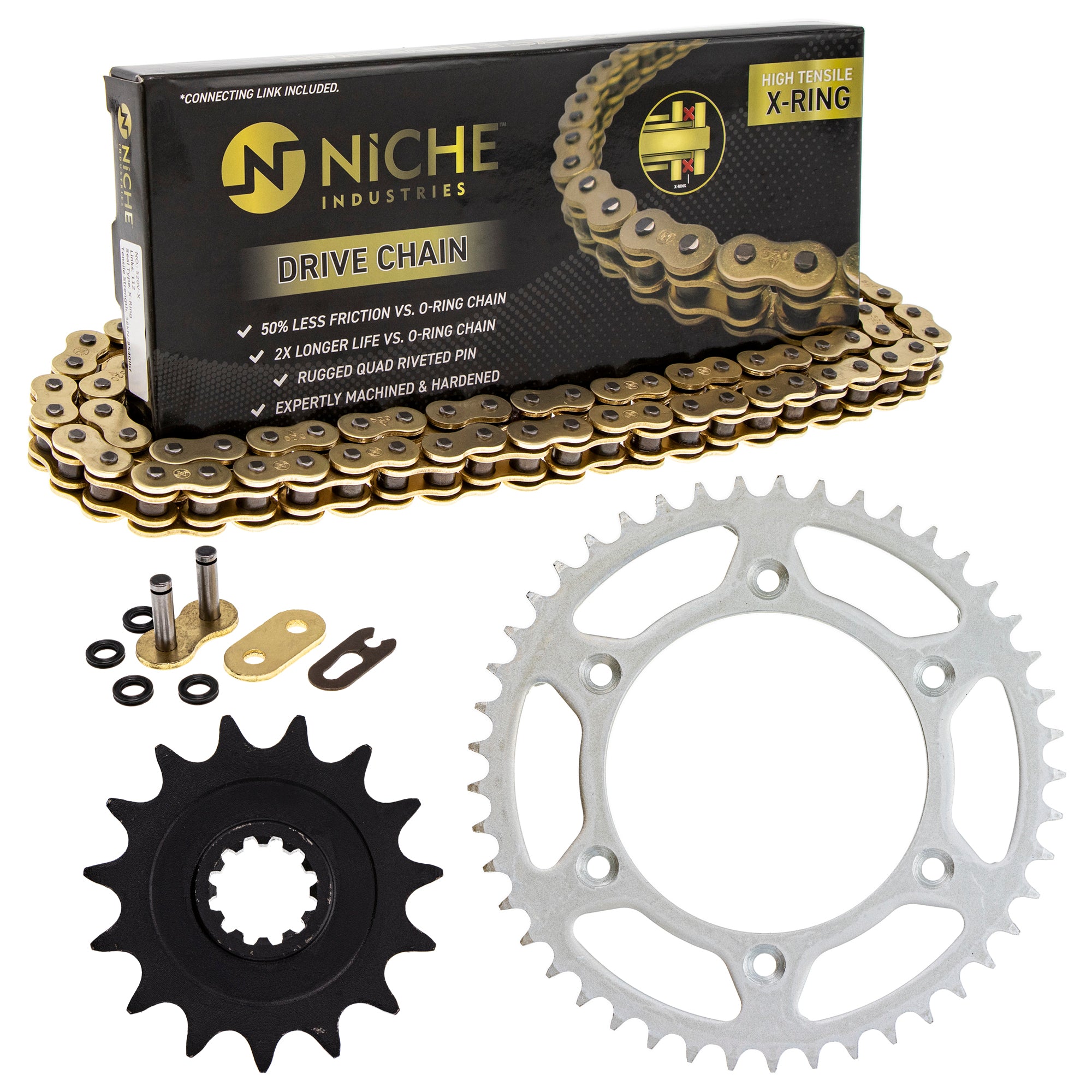 Drive Sprockets & Chain Kit for zOTHER KTM JT Sprocket Husqvarna Poulan Craftsman AYP NICHE MK1004681