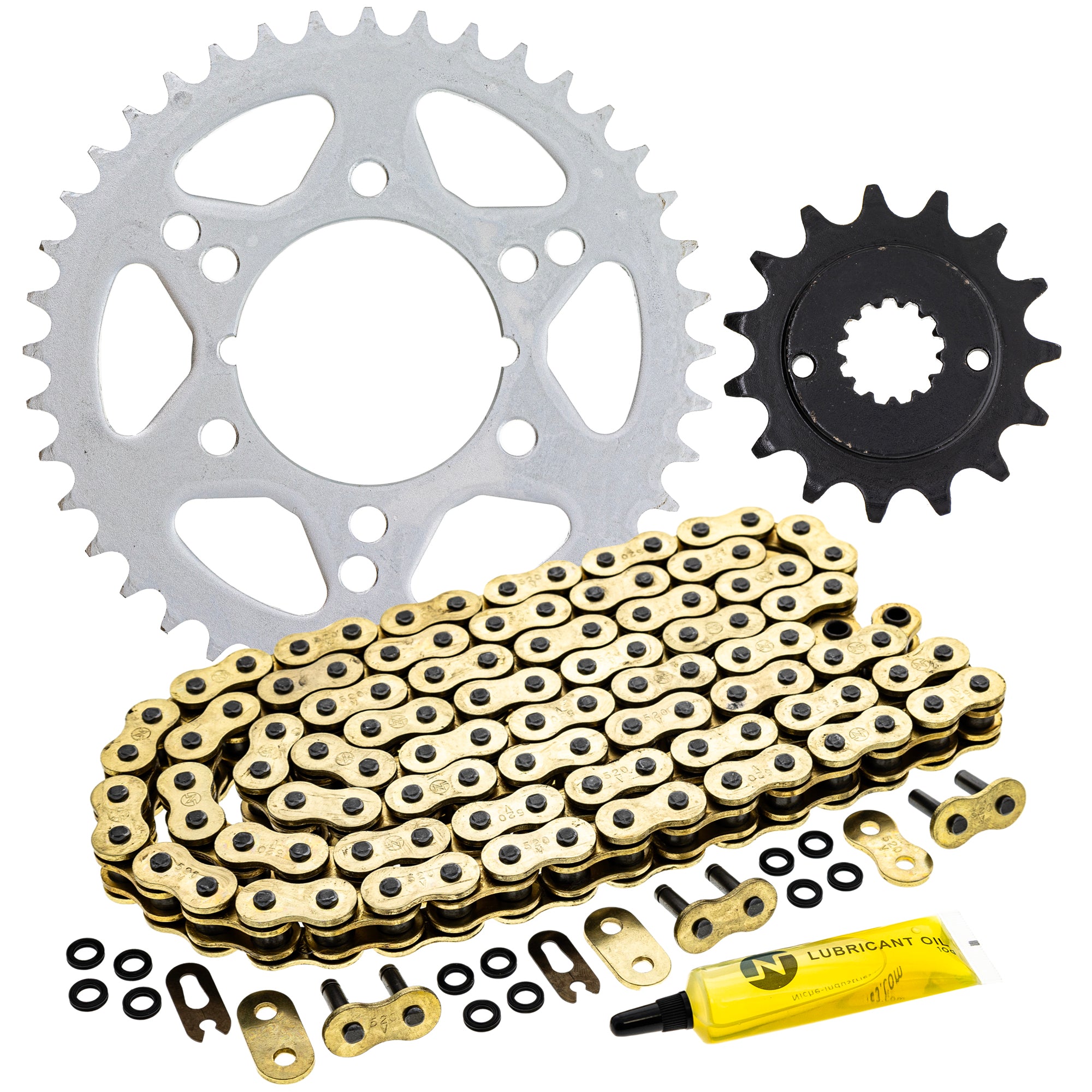 Drive Sprockets & Chain Kit for Kawasaki Ninja 42041-1556 92057-1400 92057-0136 92057-0117 NICHE MK1004755