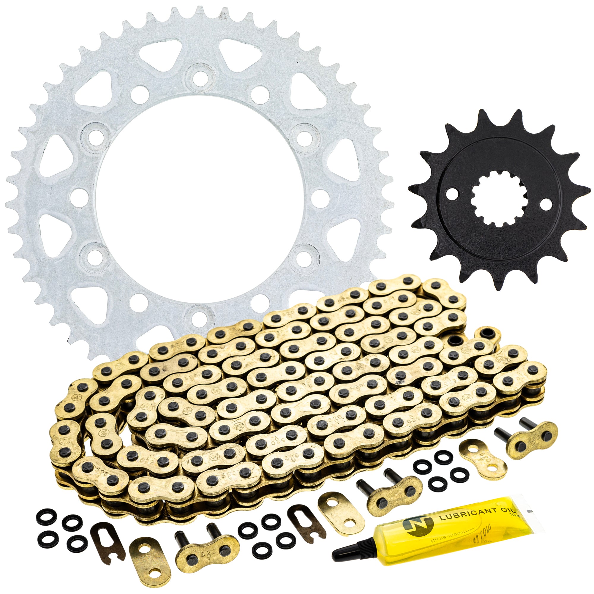 Drive Sprockets & Chain Kit for Yamaha Kawasaki YZF600R 94582-02108-00 92057-0136 NICHE MK1004766