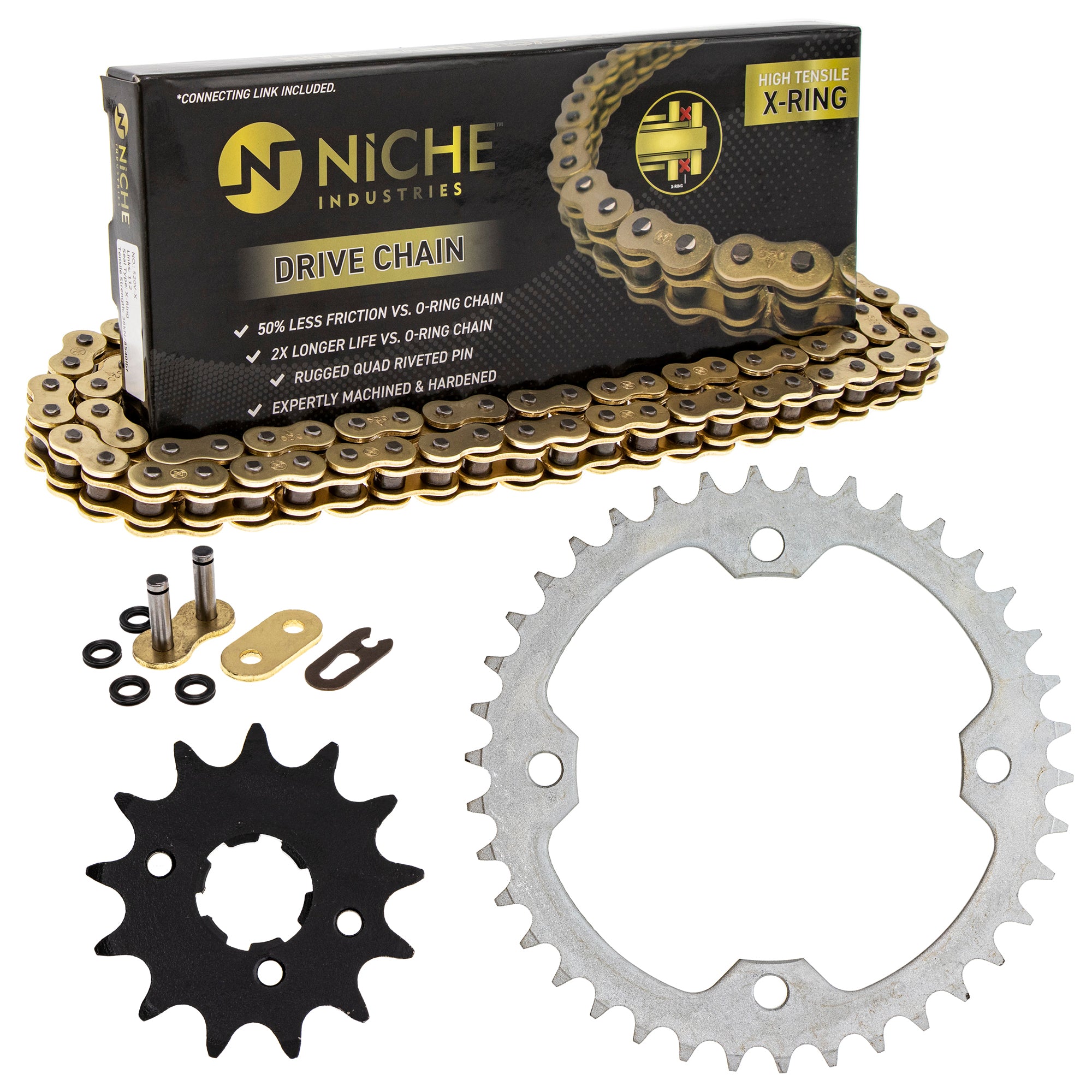 Drive Sprockets & Chain Kit for zOTHER Yamaha Kawasaki JT Sprocket Raptor NICHE MK1004777