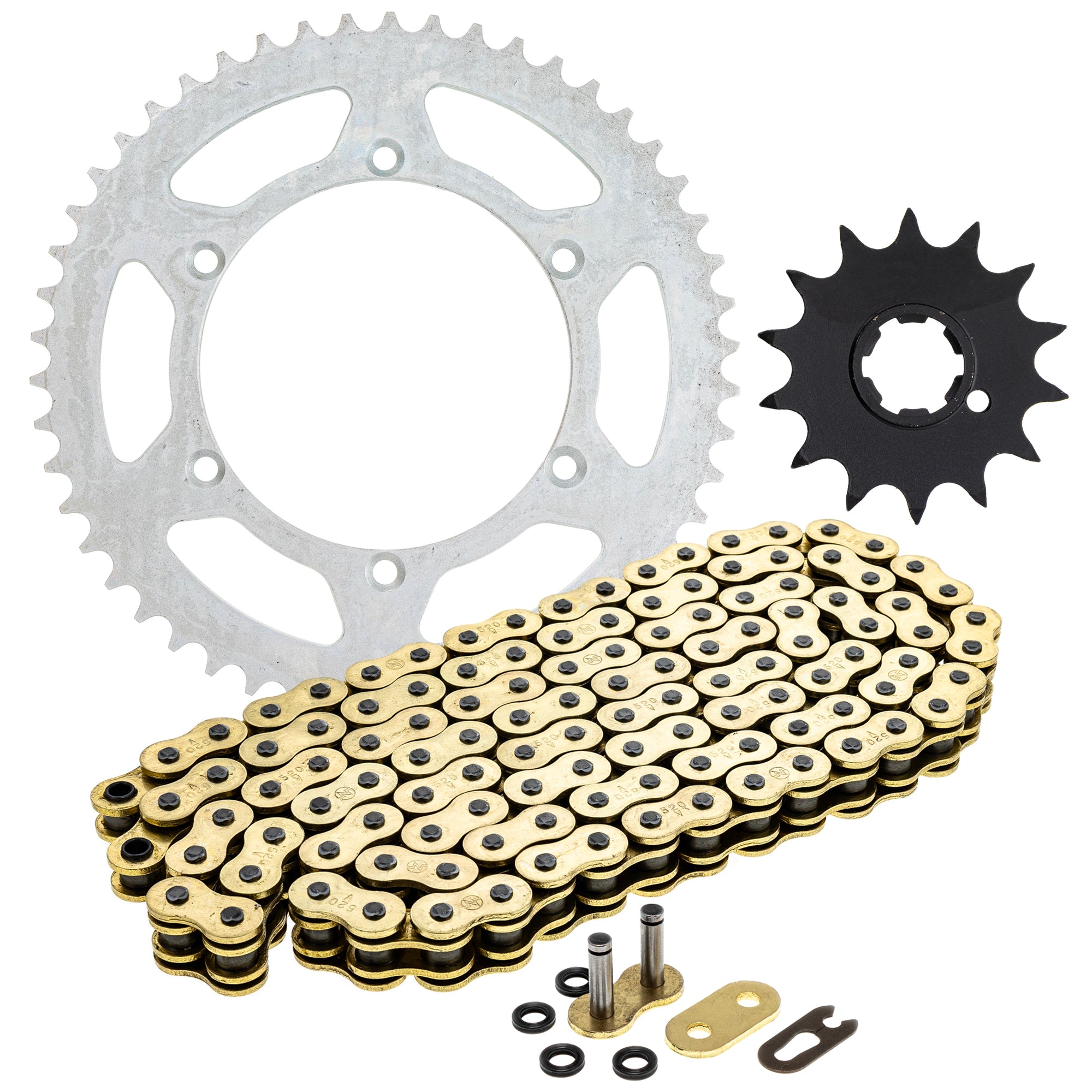 Drive Sprockets & Chain Kit for Kawasaki KDX250 42041-1450 42041-1408 42041-0151 NICHE MK1004820
