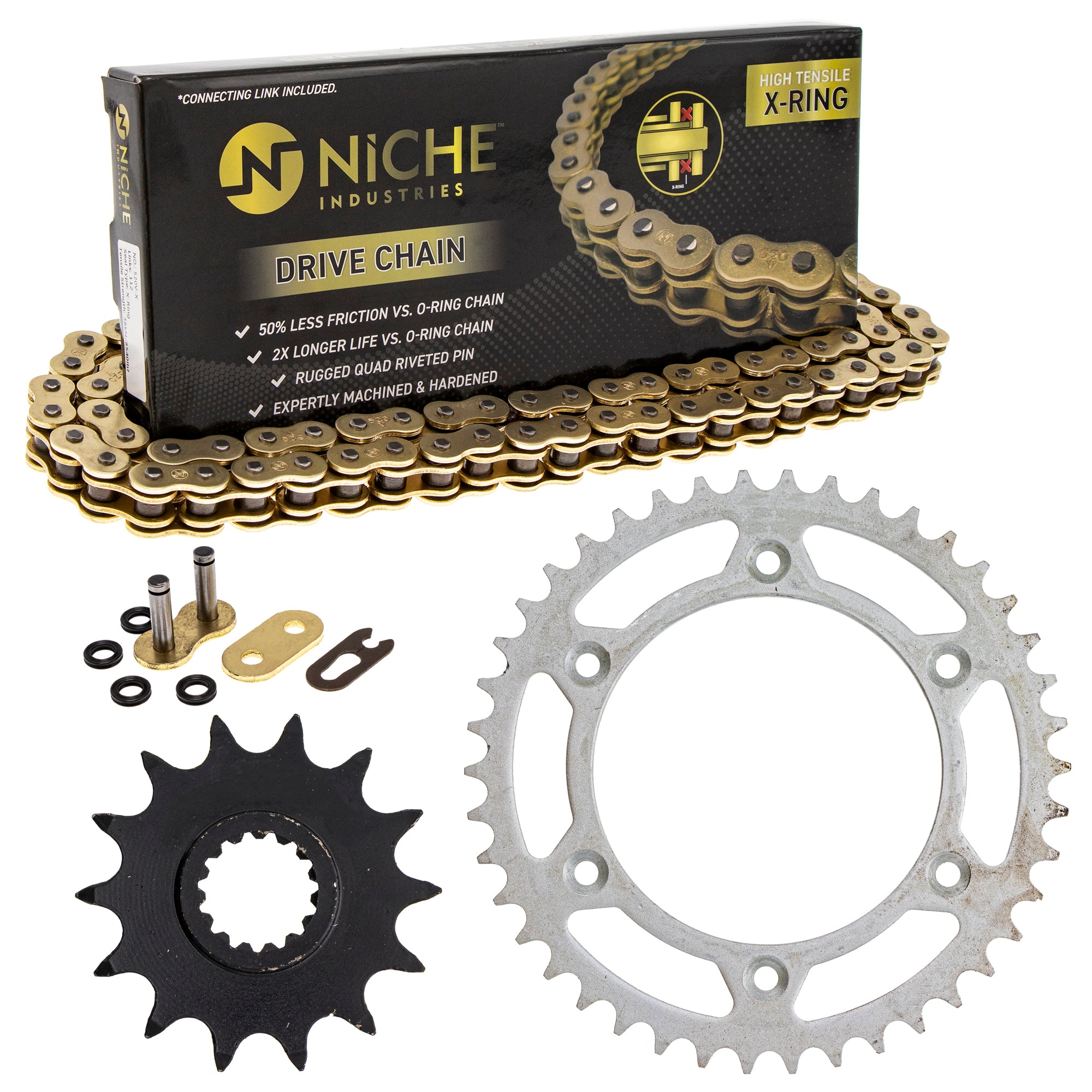 Drive Sprockets & Chain Kit for zOTHER KTM 640 5841005104204 58310051042 58033029014 NICHE MK1004822