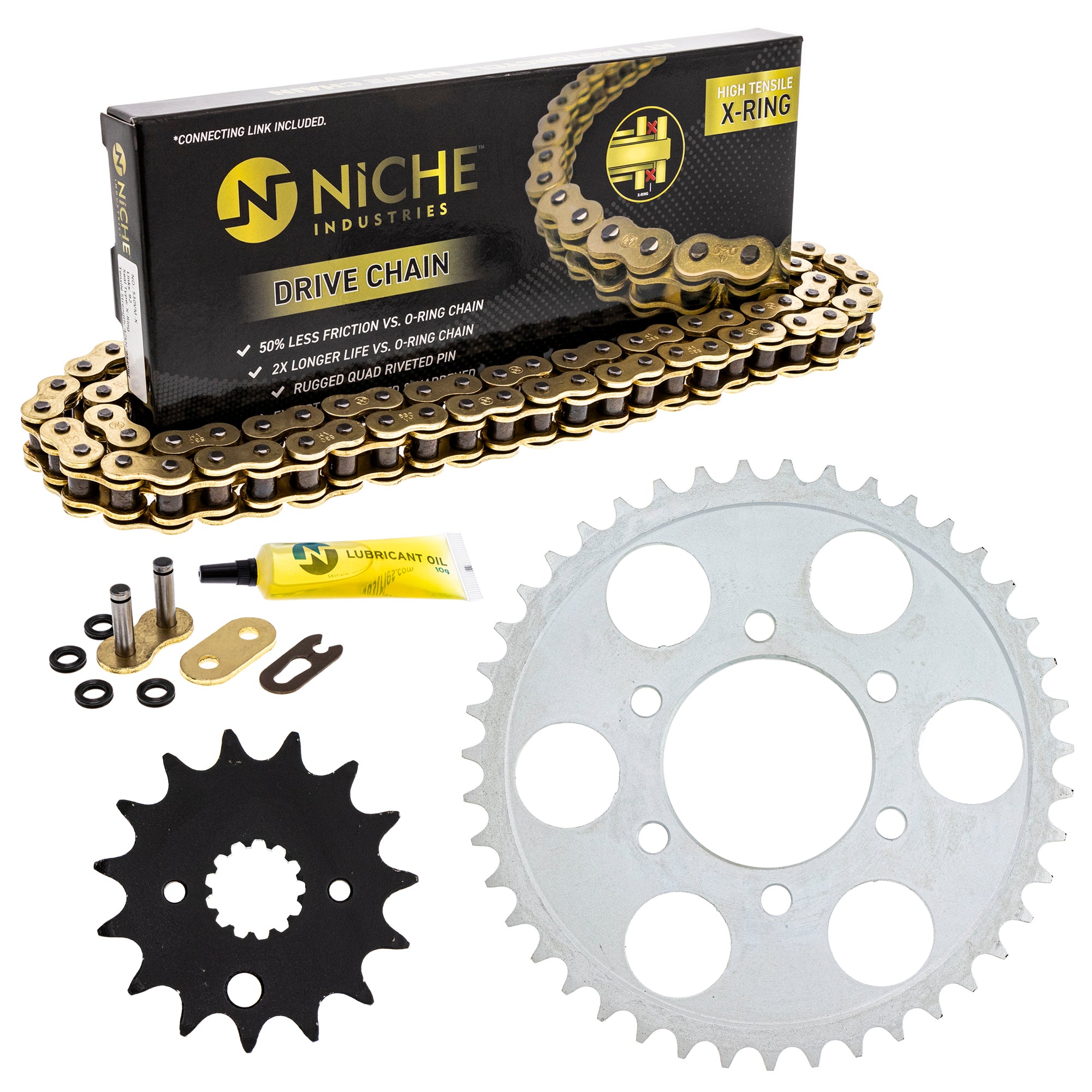 Drive Sprockets & Chain Kit for zOTHER Yamaha Suzuki JT Sprocket GSXR750 519-KCS1317K-K001 NICHE MK1004845