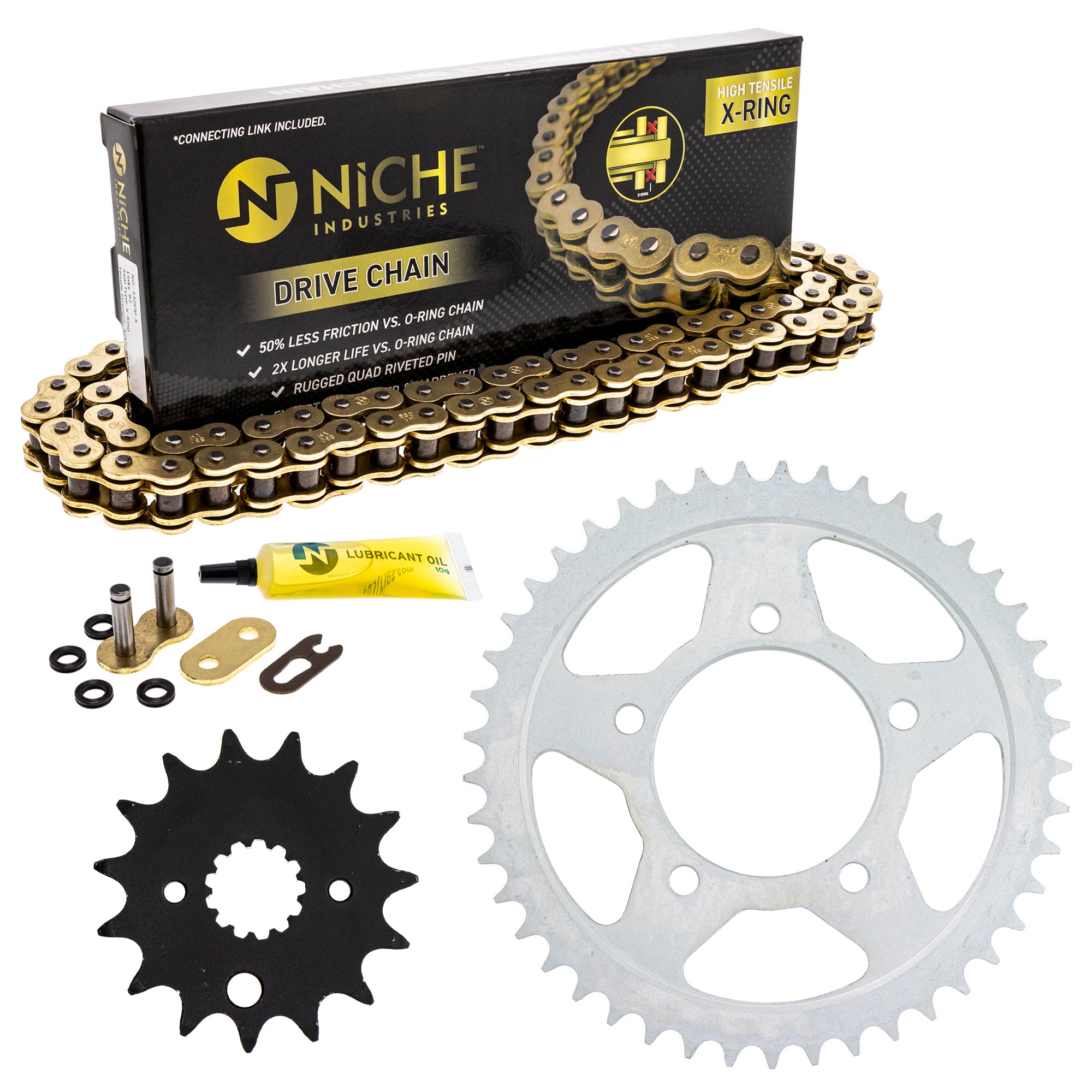 Drive Sprockets & Chain Kit for zOTHER Yamaha Suzuki JT Sprocket GSXR750 519-KCS1318K-K001 NICHE MK1004846
