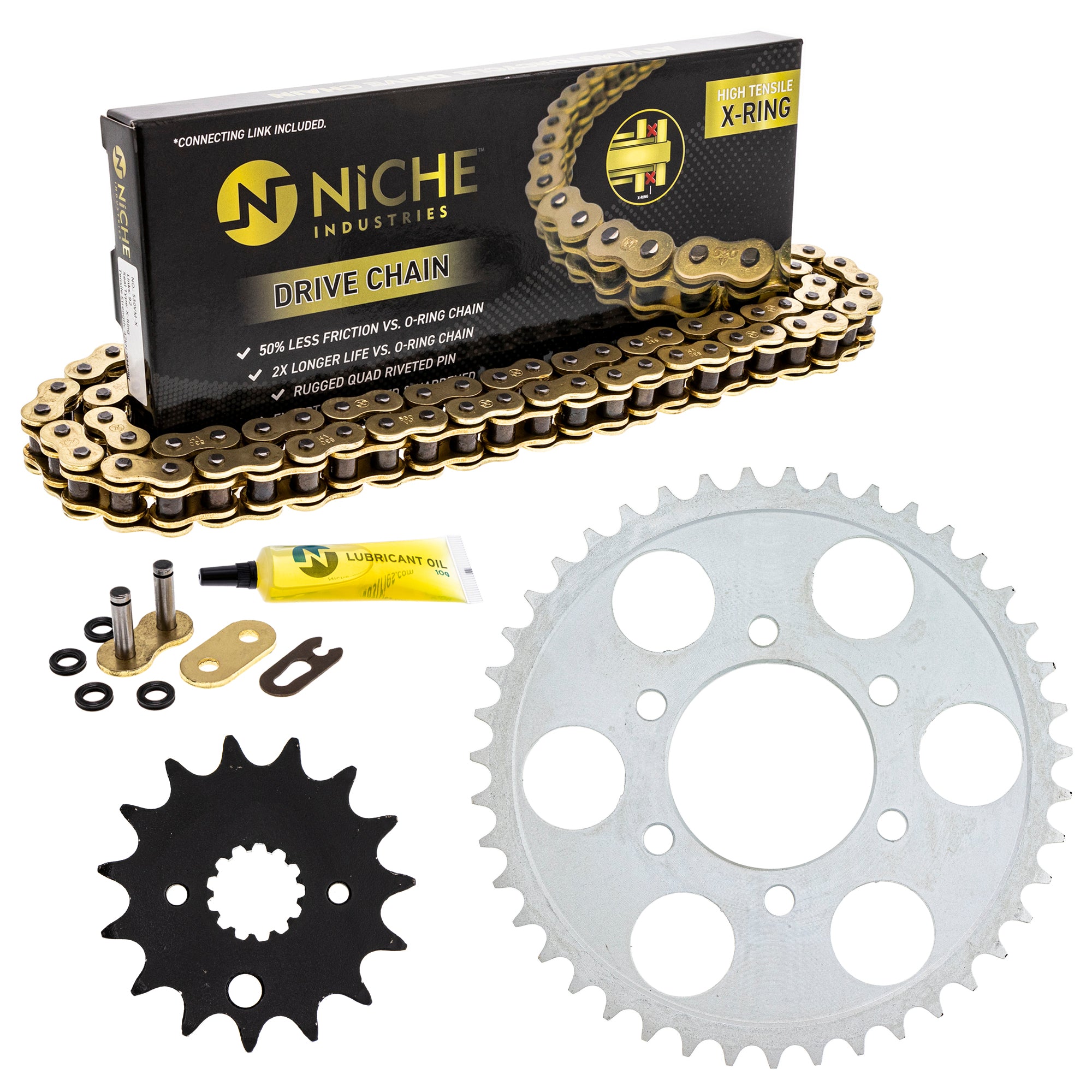 Drive Sprockets & Chain Kit for zOTHER Yamaha Suzuki JT Sprocket RF900RV 519-KCS1339K-K001 NICHE MK1004867