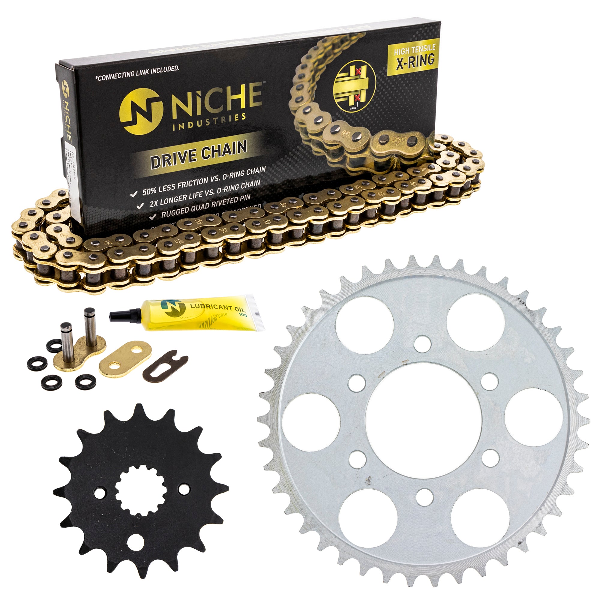 Drive Sprockets & Chain Kit for zOTHER ZZR600 Trophy Thunderbird Super 519-KCS1340K-K001 NICHE MK1004868