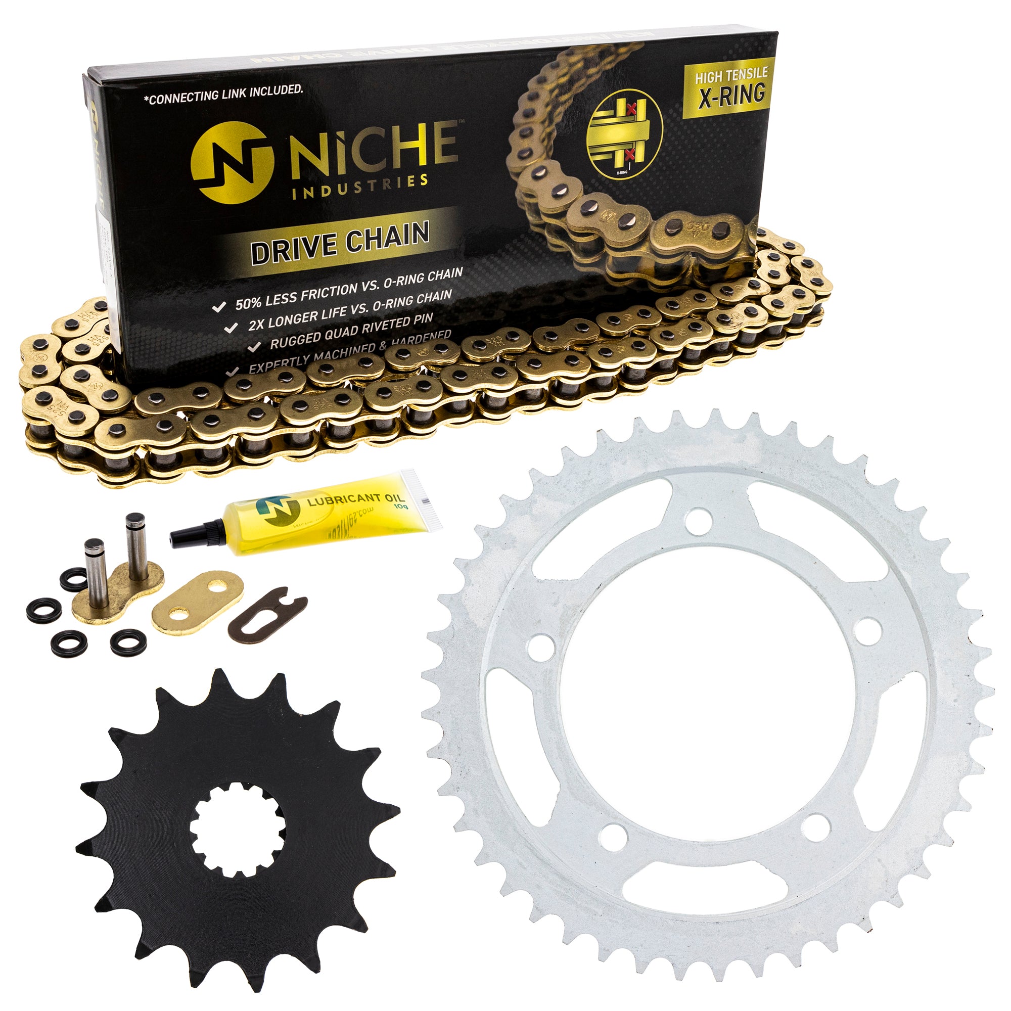 Drive Sprockets & Chain Kit for zOTHER Suzuki JT Sprocket GSXR600 519-KCS1345K-K001 NICHE MK1004873