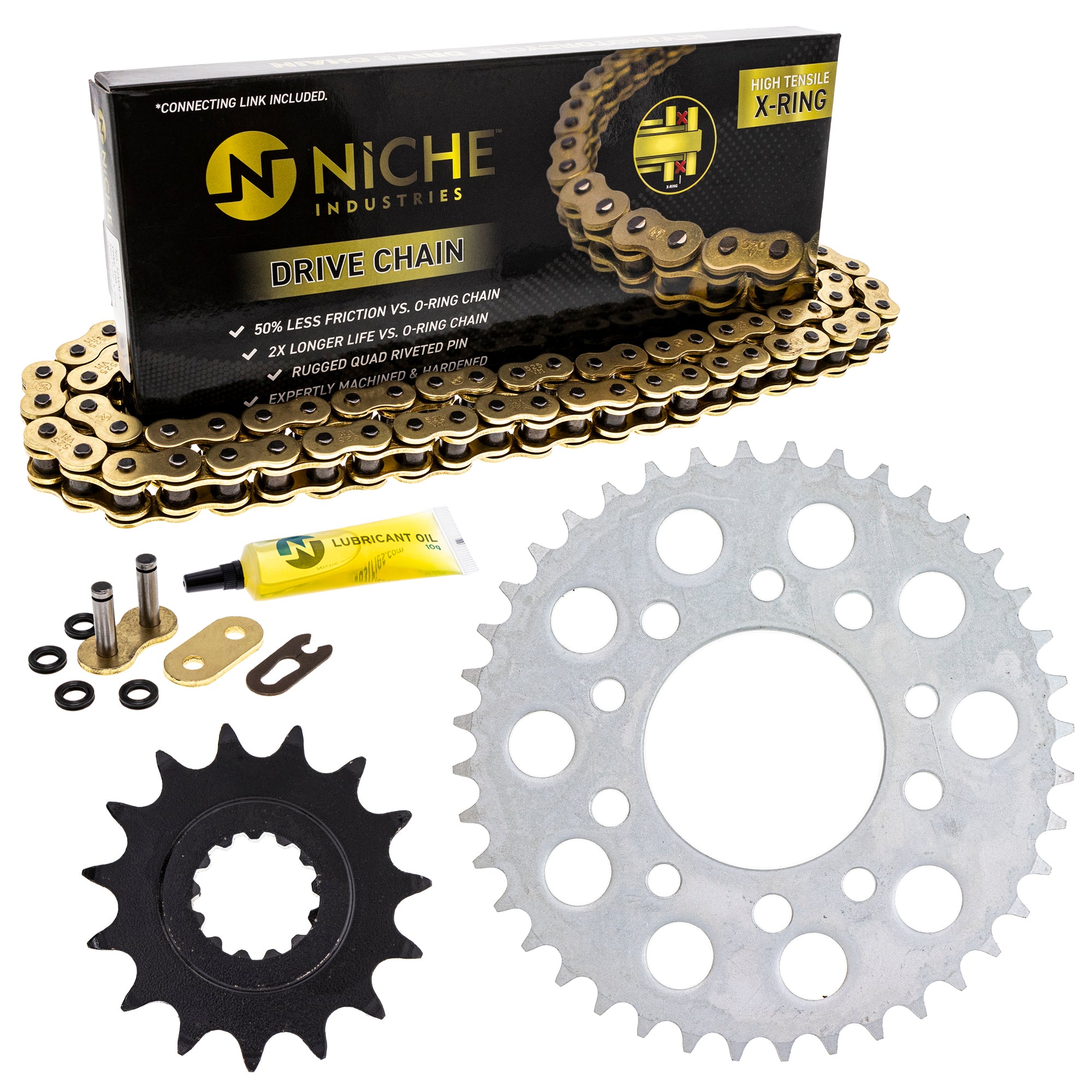 Drive Sprockets & Chain Kit for zOTHER V Super Speedmaster Shadow 519-KCS1352K-K001 NICHE MK1004880
