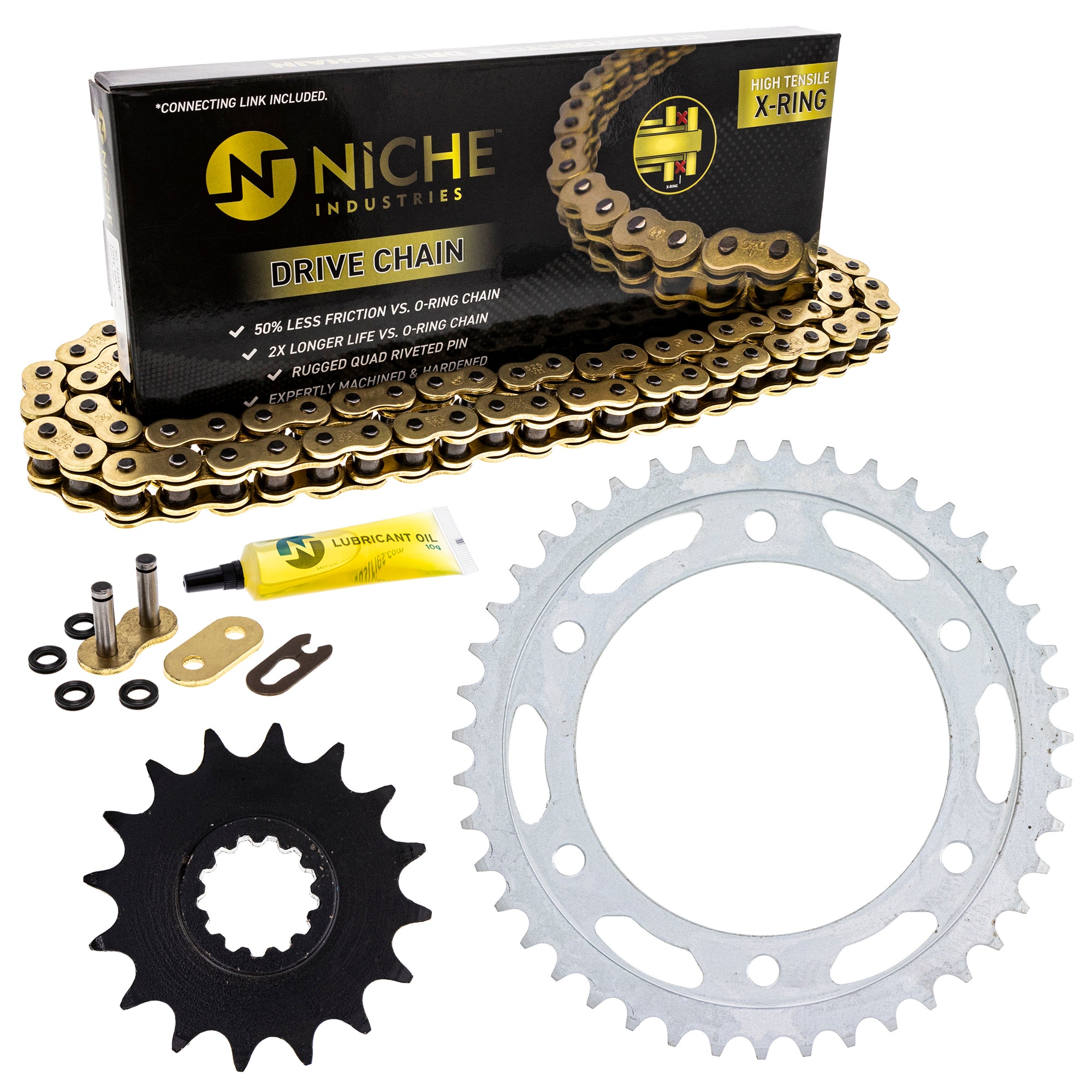 Drive Sprockets & Chain Kit for zOTHER JT Sprocket Honda CBR600RR 519-KCS1355K-K001 NICHE MK1004883