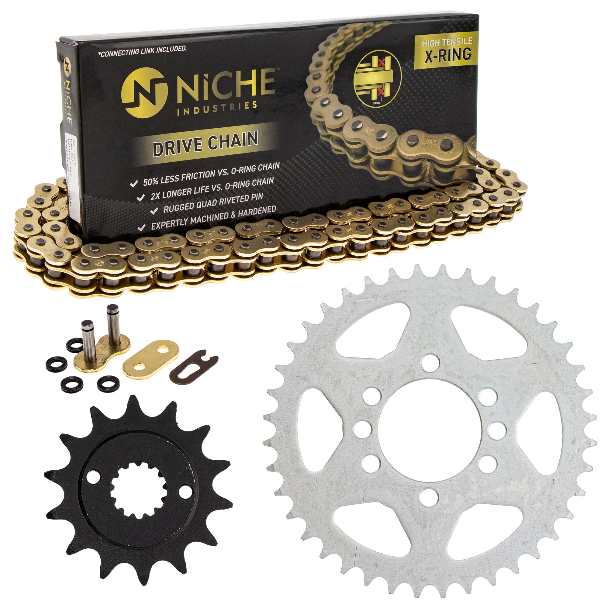 Drive Sprockets & Chain Kit for zOTHER Suzuki Kawasaki JT Sprocket Quadsport NICHE MK1004895