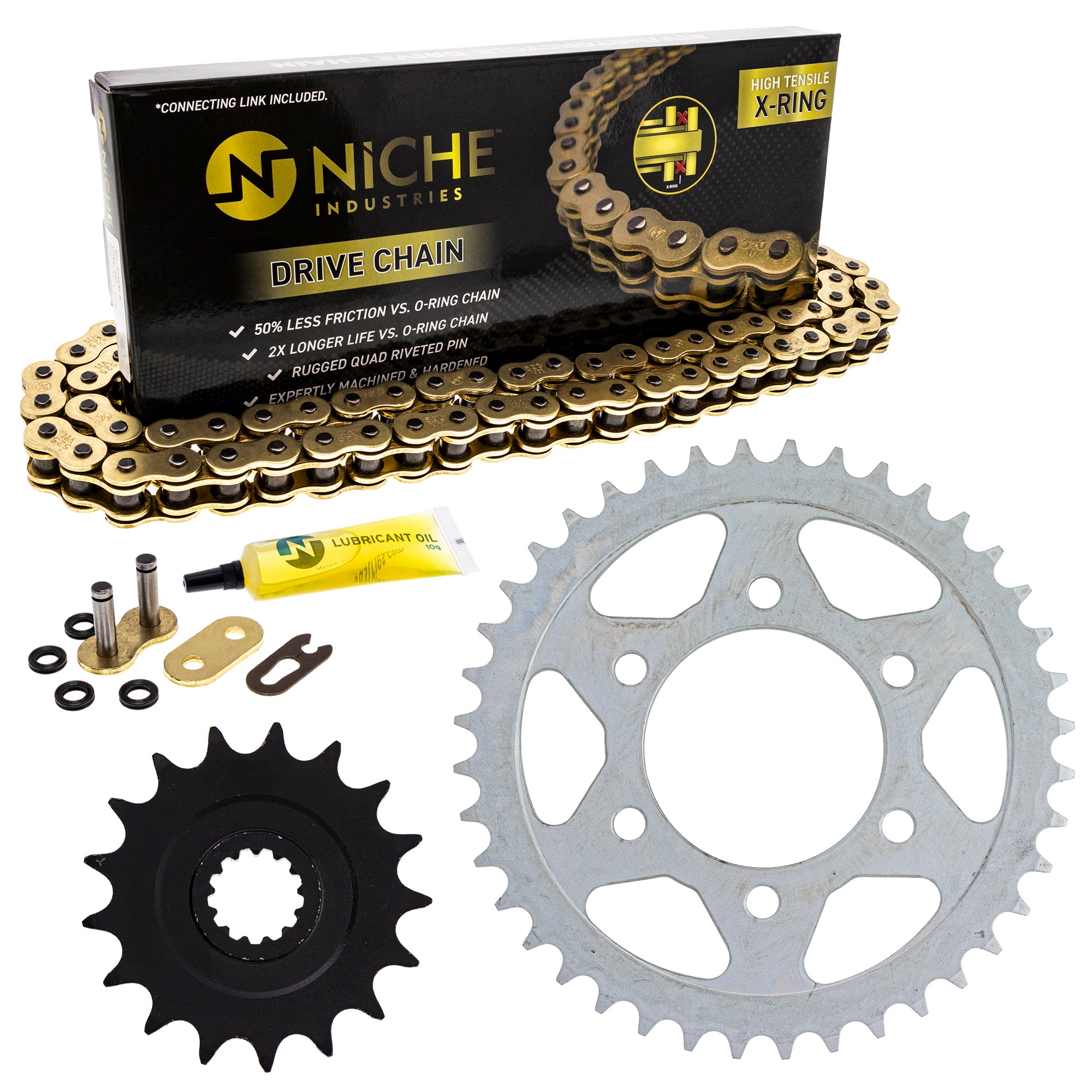 Drive Sprockets & Chain Kit for zOTHER Kawasaki JT Sprocket Ninja 519-KCS1372K-K001 NICHE MK1004900
