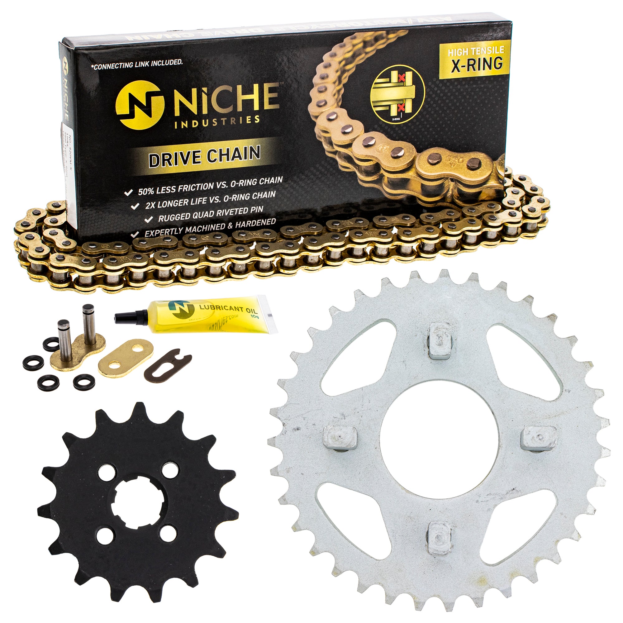 Drive Sprockets & Chain Kit for zOTHER Honda Trail 405W3-GB2-505 23800-098-000 NICHE MK1004909