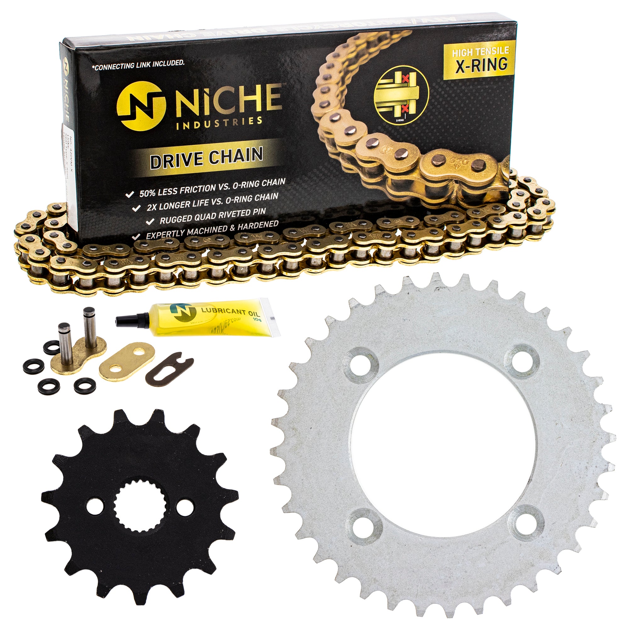 Drive Sprockets & Chain Kit for zOTHER JT Sprocket Honda XR70R CRF70F 405W3-GB2-505 NICHE MK1004910