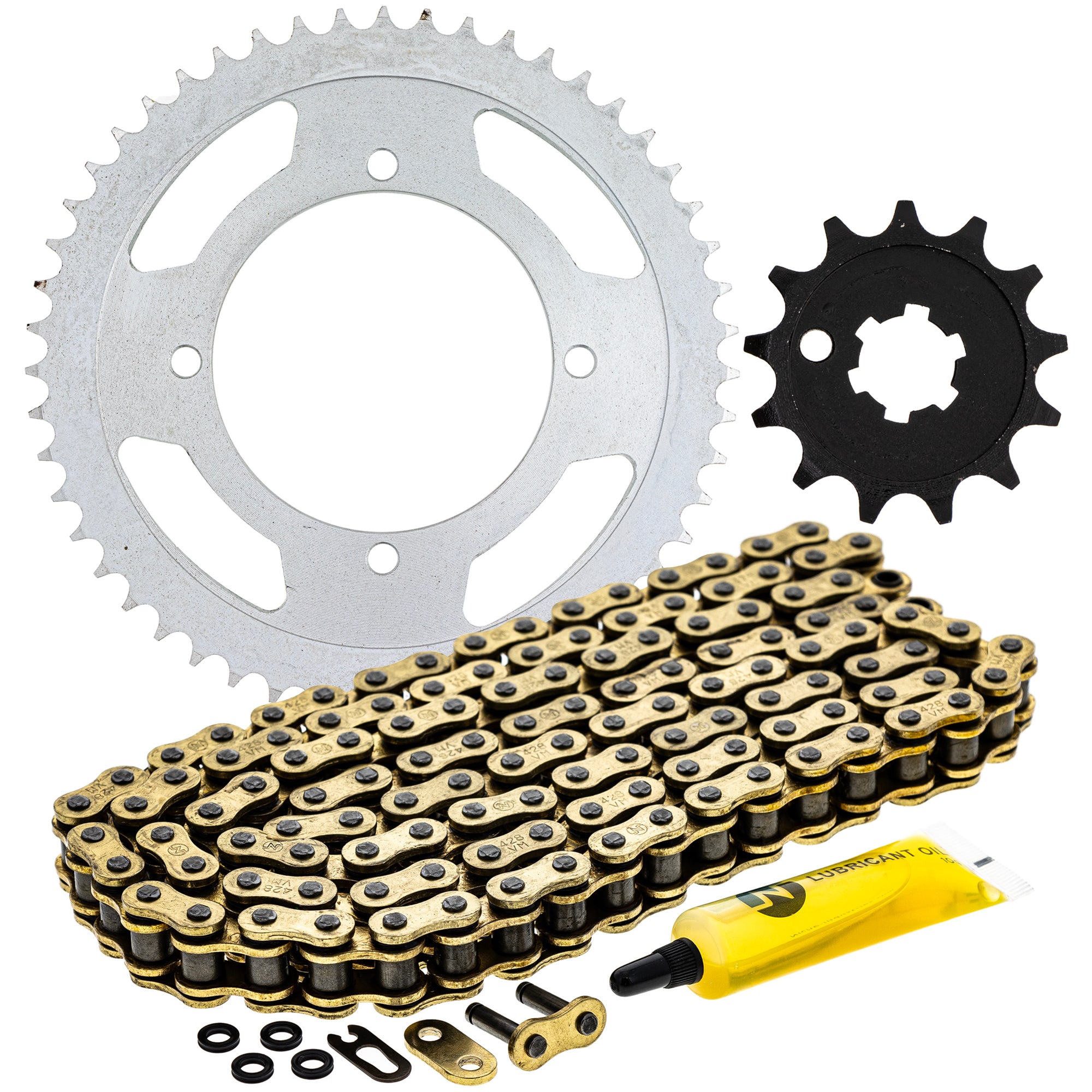 Drive Sprockets & Chain Kit for zOTHER Kawasaki RM100 KX80 KX100 13144-0564 47010165124 NICHE MK1004911
