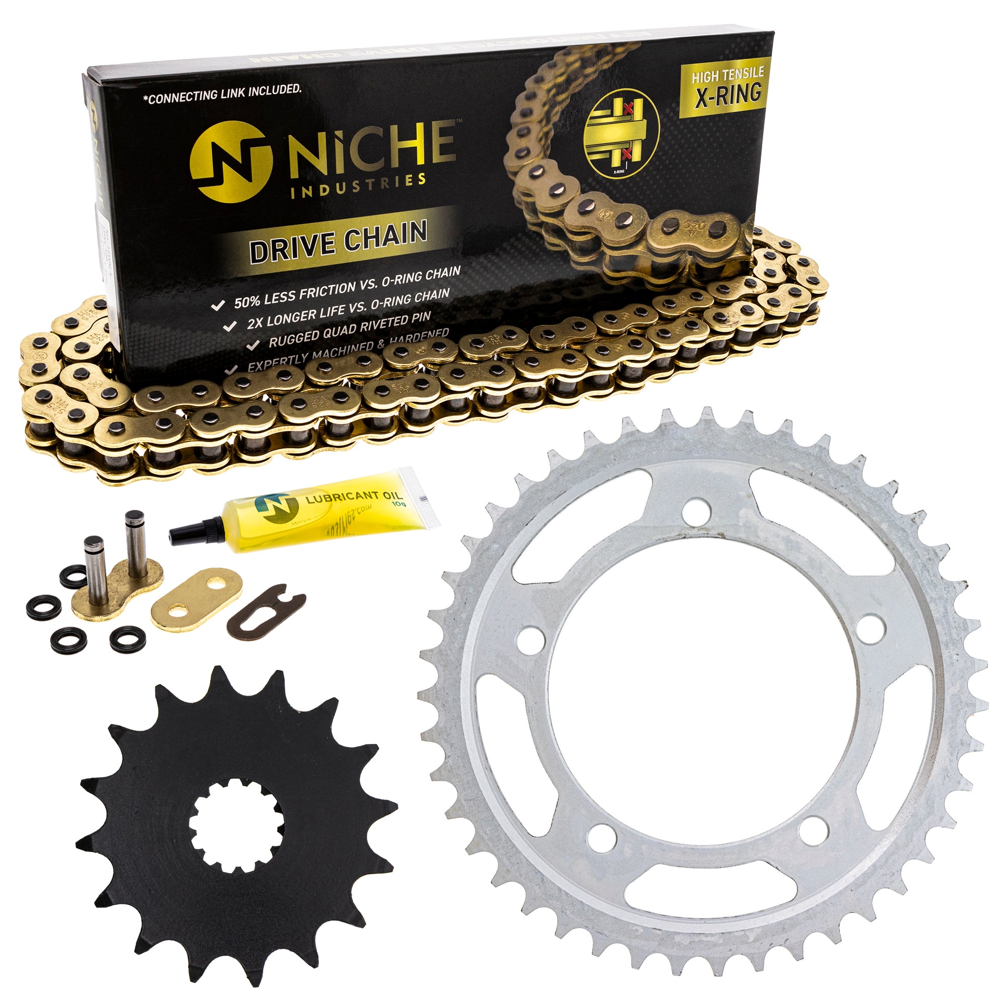 Drive Sprockets & Chain Kit for zOTHER Suzuki JT Sprocket GSXR600 519-KCS1390K-K001 NICHE MK1004918
