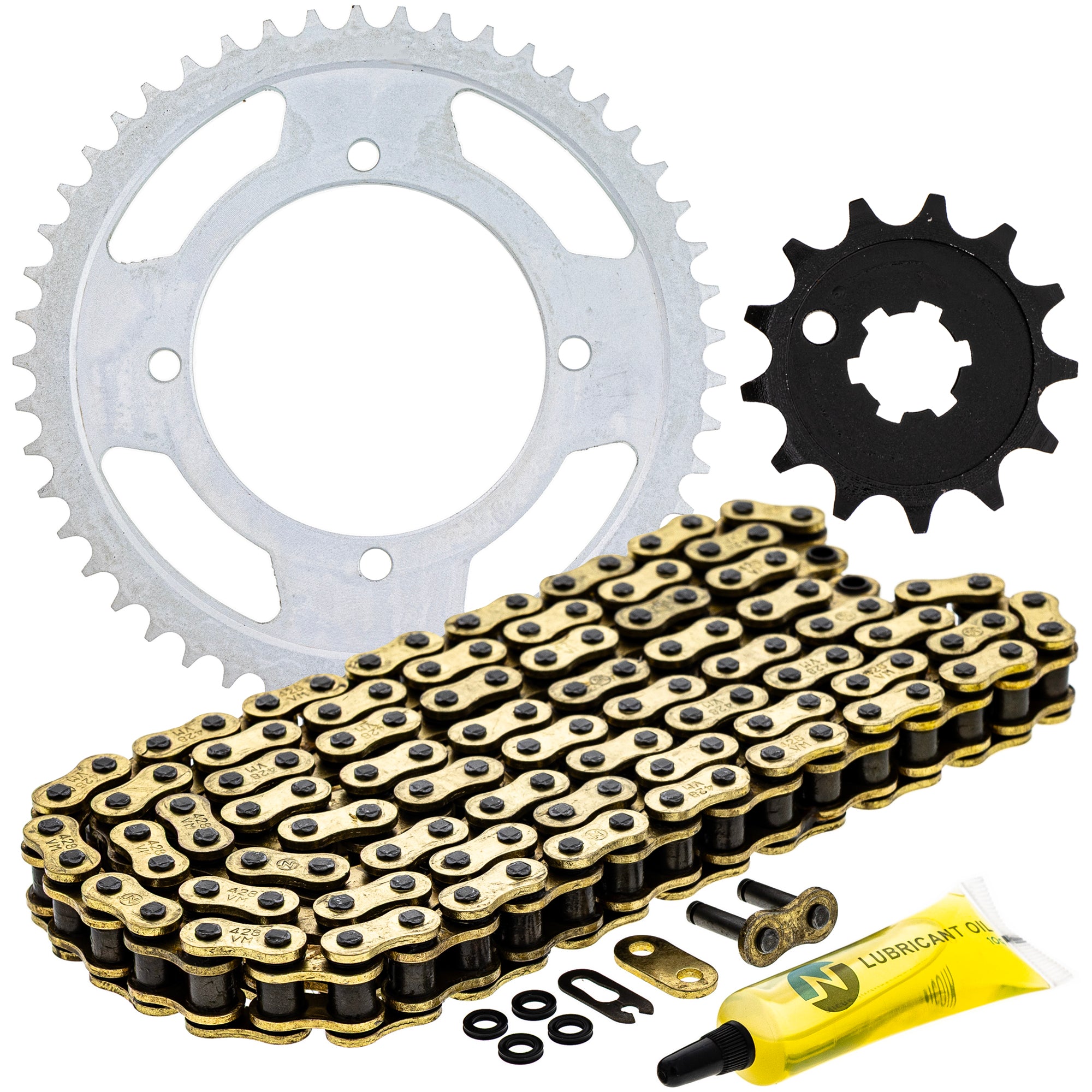 Drive Sprockets & Chain Kit for Kawasaki KX80 13144-0564 92057-0658 42041-1207 NICHE MK1004921