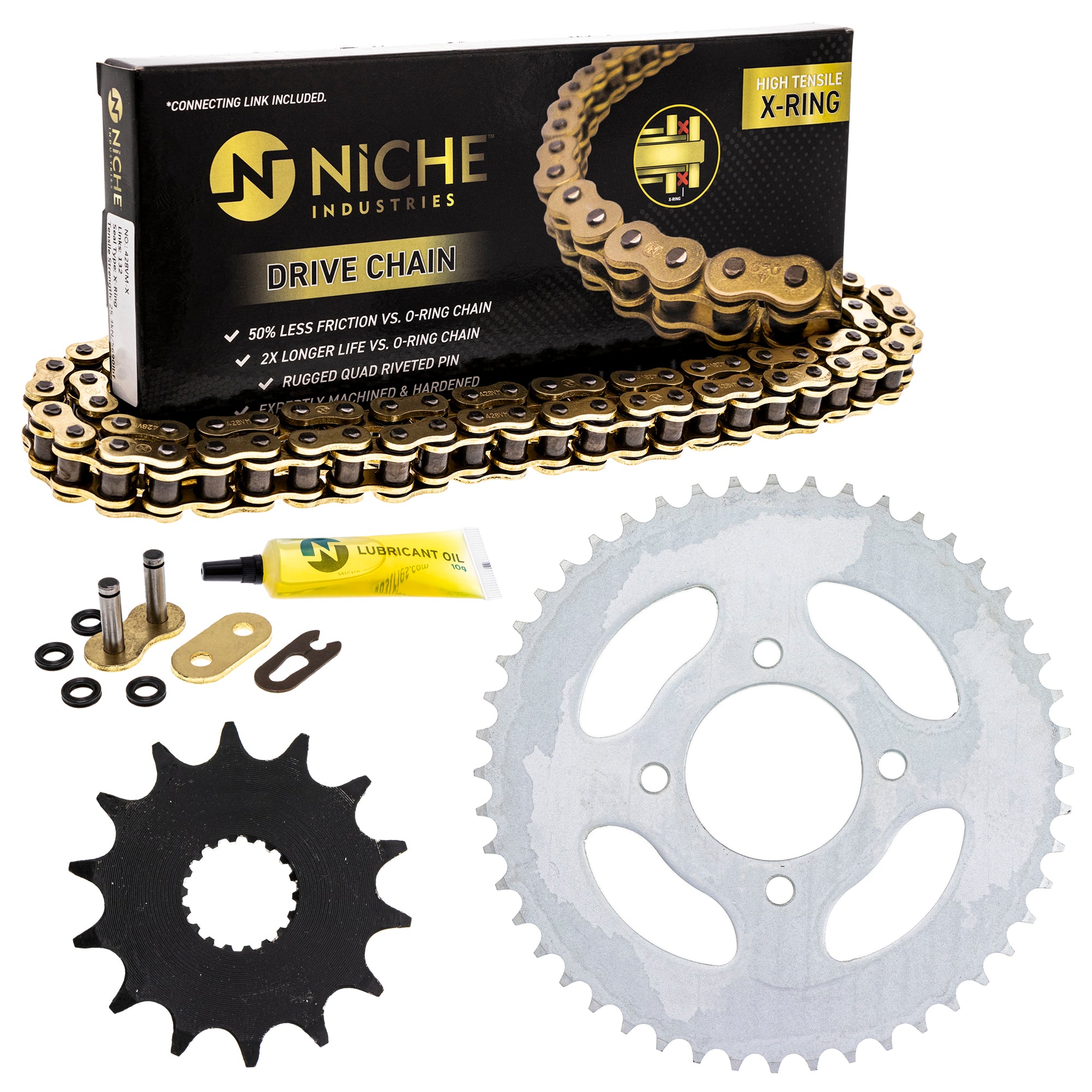 Drive Sprockets & Chain Kit for zOTHER Suzuki JT Sprocket TW200 RM125 NX125 KX80 NICHE MK1004922