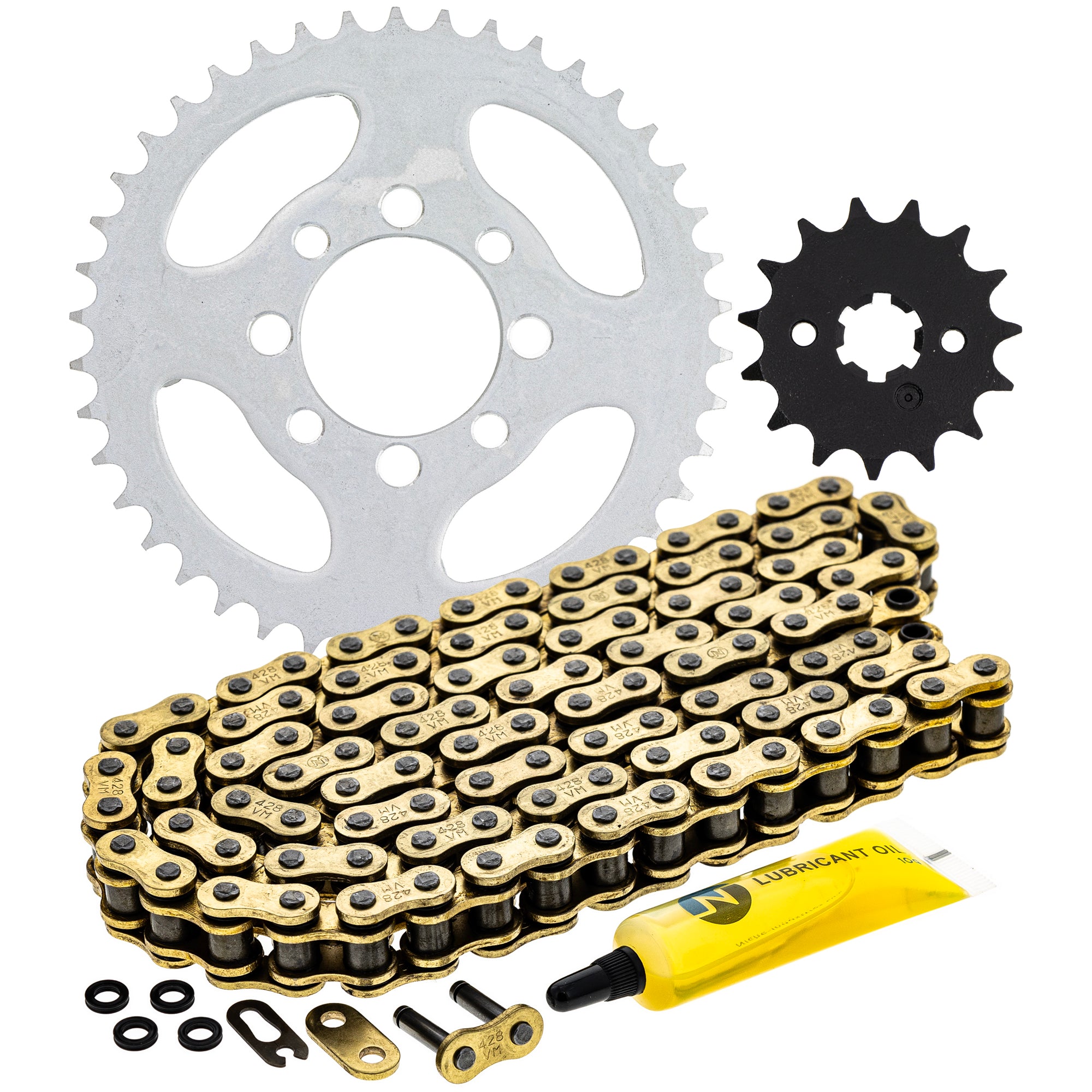 Drive Sprockets & Chain Kit for zOTHER Yamaha Kawasaki KE100 1KH-17460-00-00 64511-460 NICHE MK1004923