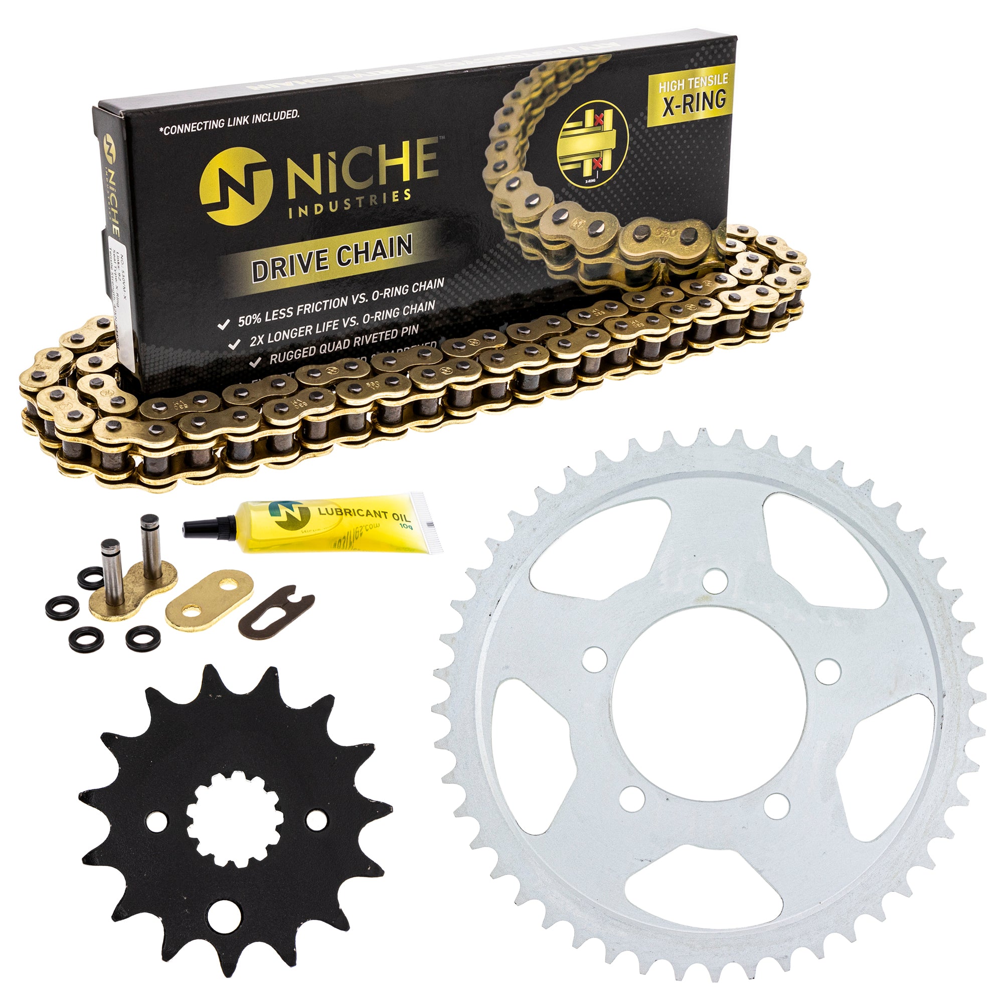 Drive Sprockets & Chain Kit for zOTHER Yamaha Suzuki JT Sprocket Bandit 519-KCS1406K-K001 NICHE MK1004934