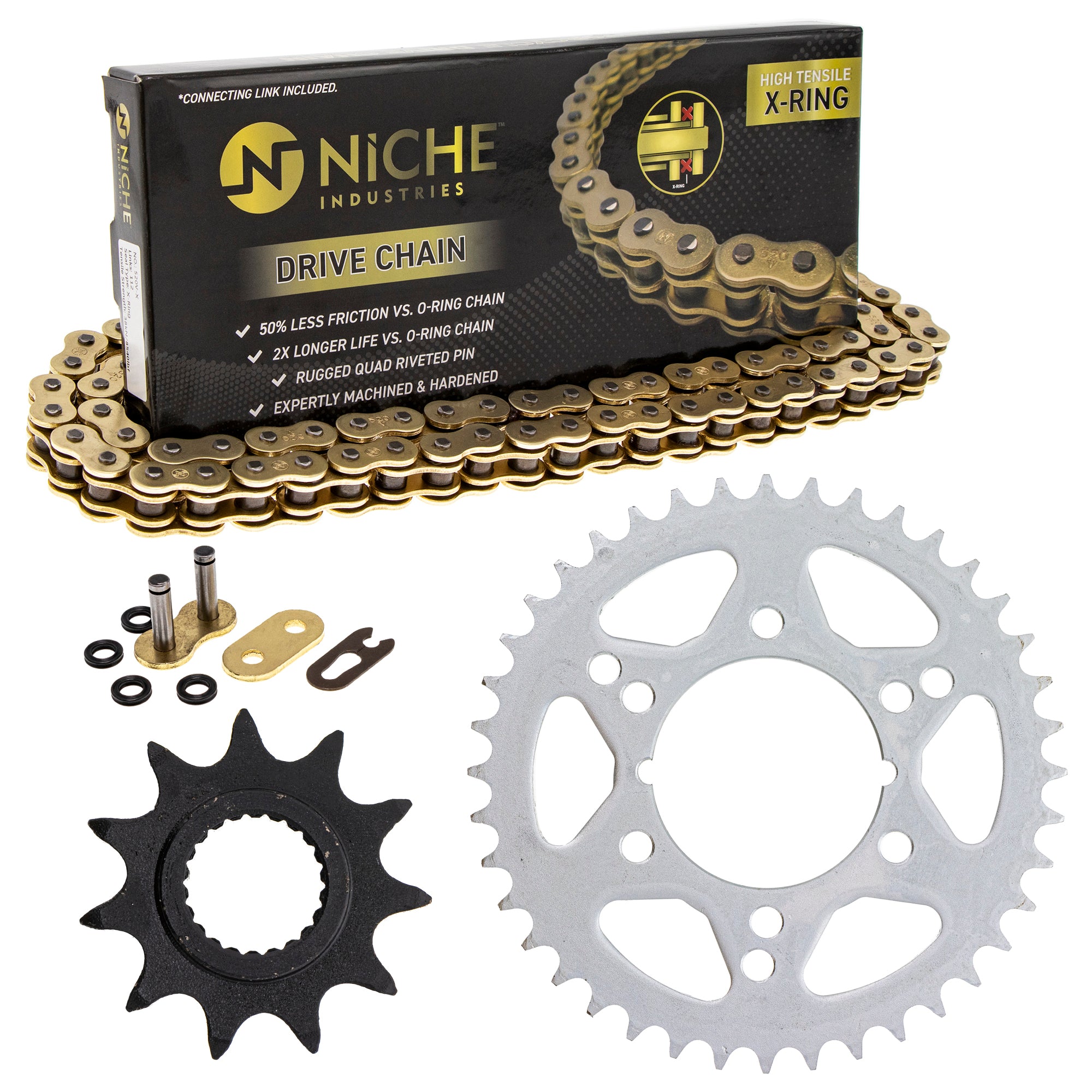 Drive Sprockets & Chain Kit for zOTHER Trail 519-KCS1432K-K001 NICHE MK1004960