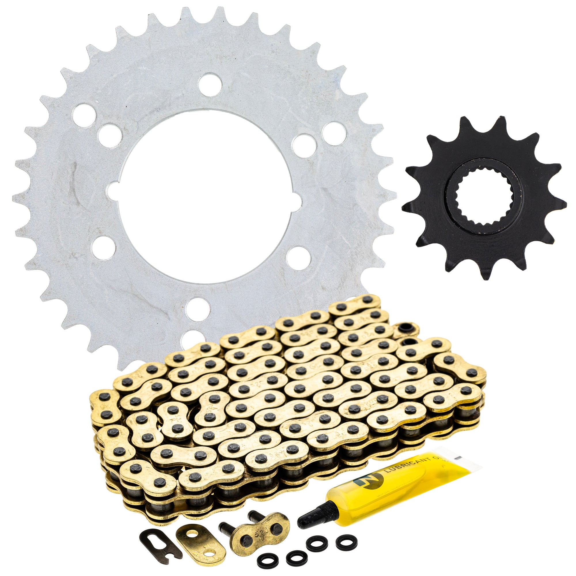 Drive Sprockets & Chain Kit for zOTHER Polaris JT Sprocket Xpress Trail 519-KCS1435K-K001 NICHE MK1004963