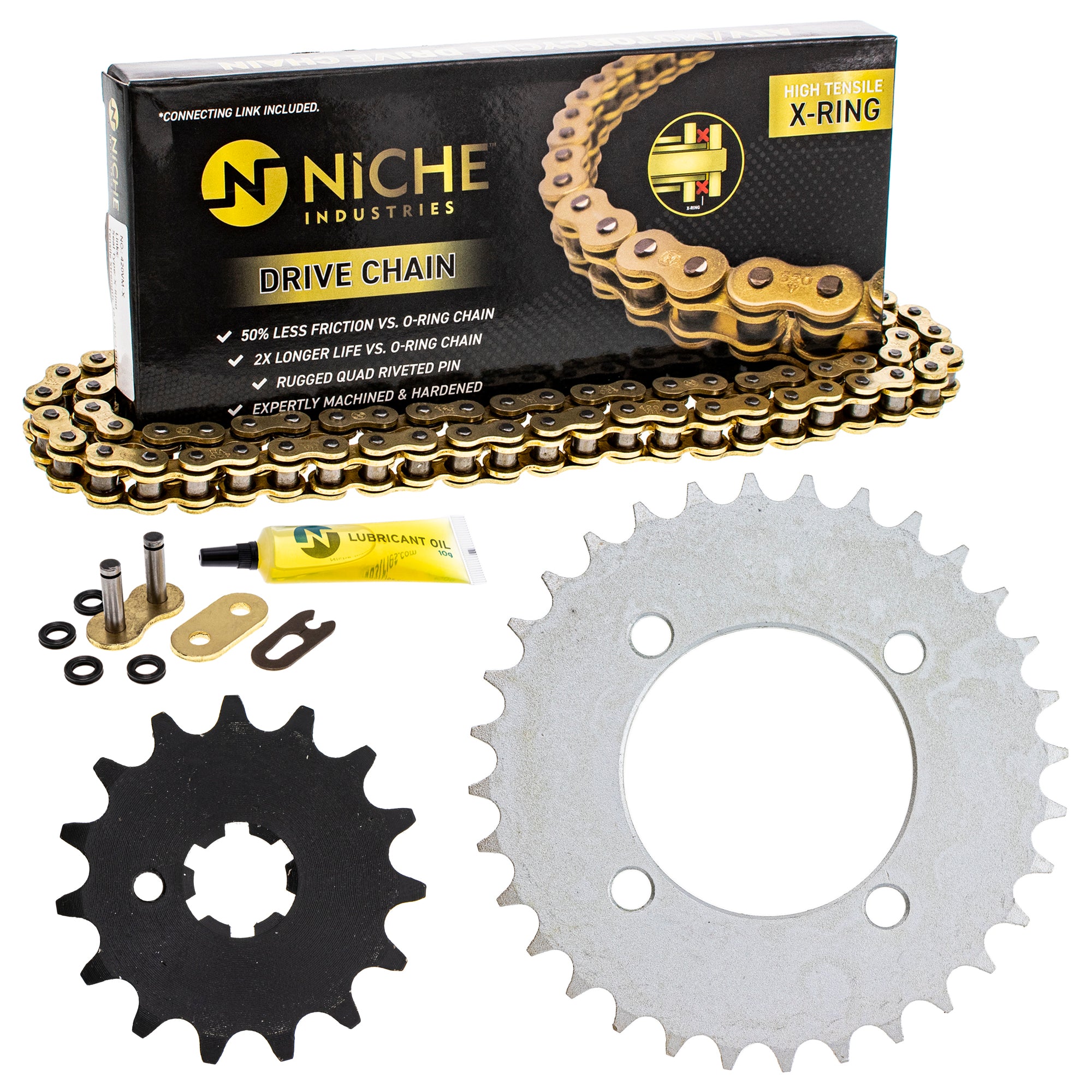 Drive Sprockets & Chain Kit for zOTHER Yamaha JT Sprocket Big 9Y580-52089-00 NICHE MK1004973